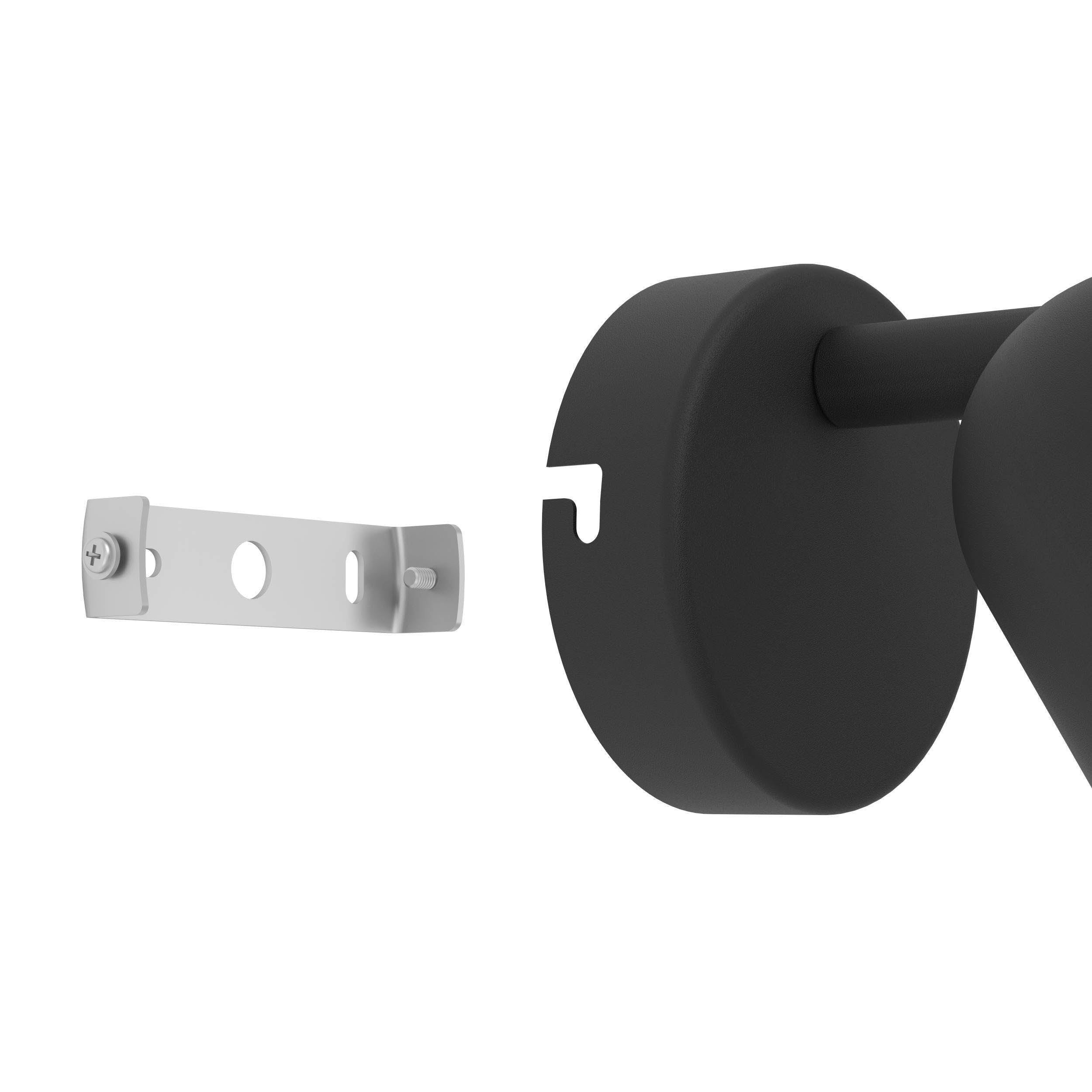 EGLO Camaldoli Black Steel LED Wall Spotlight