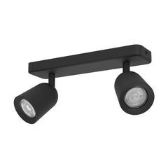 EGLO Camaldoli Dark Black LED Dual Ceiling Spotlight