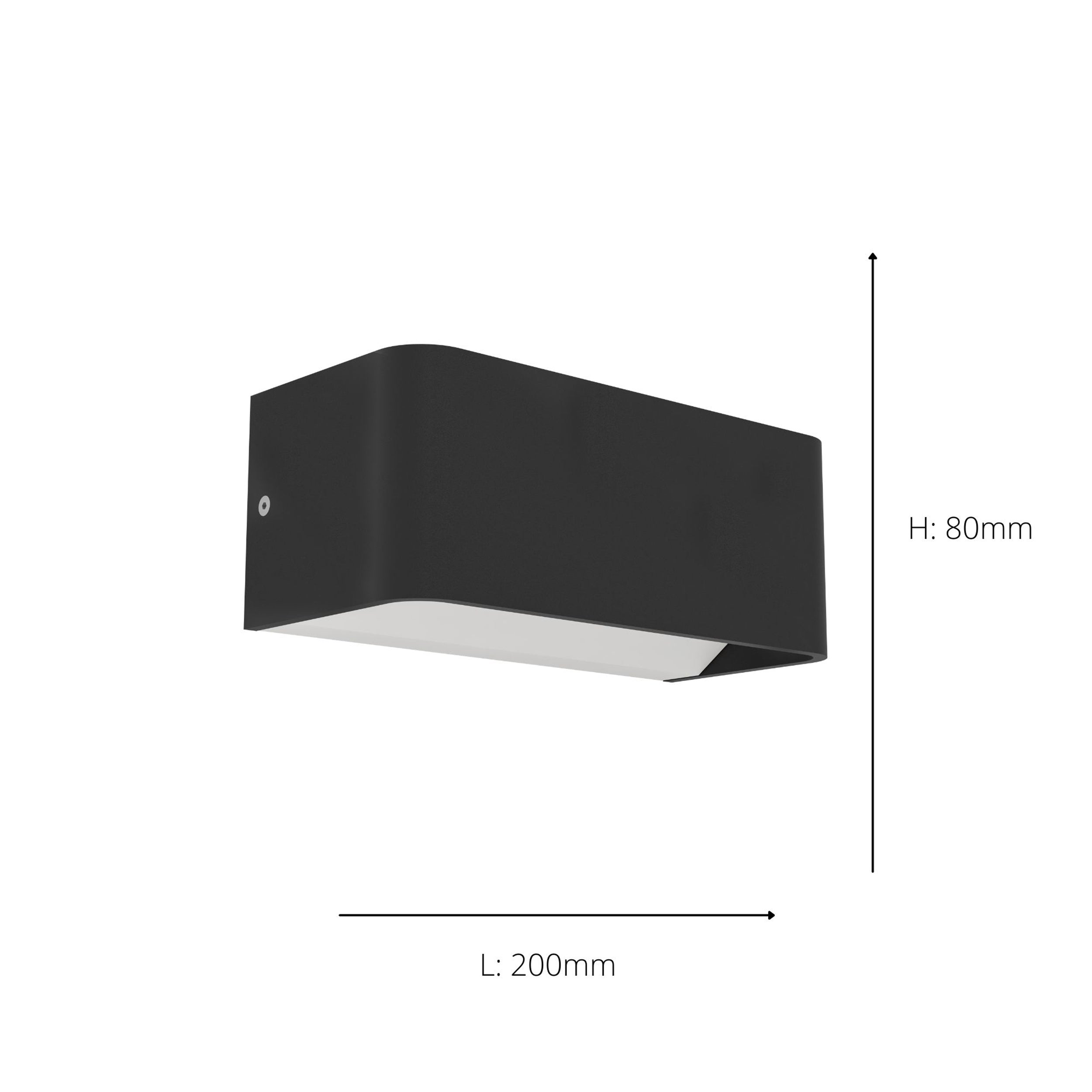 EGLO Sania Black Wall Light