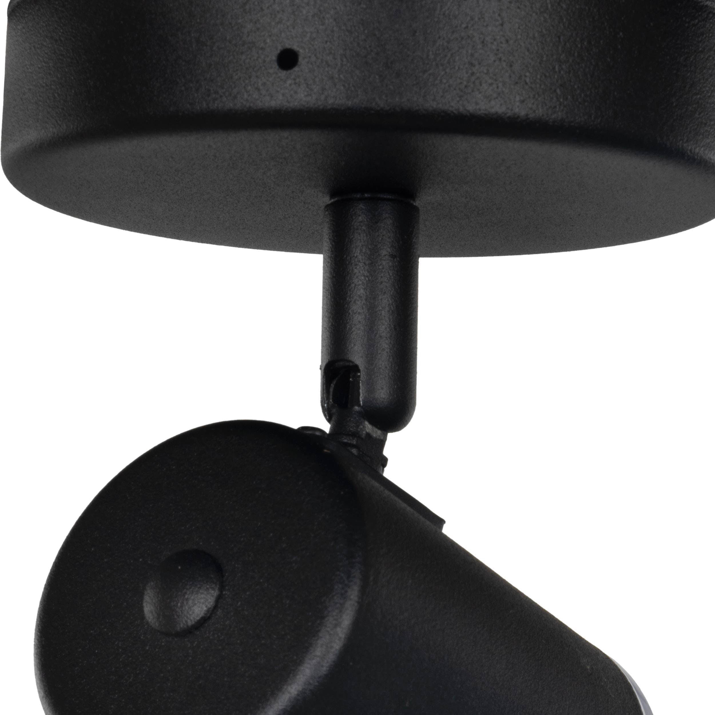 EGLO Consuma 1 Black Steel GU10 Single Bathroom Spotlight