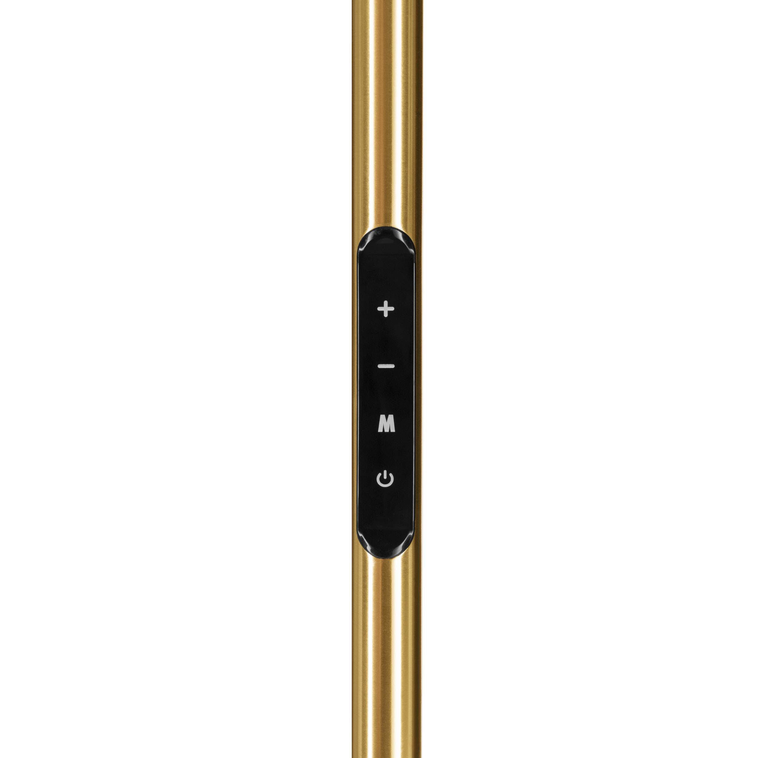 EGLO Castelpoto 1 Brushed Brass Dual LED Profiles Floor Lamp