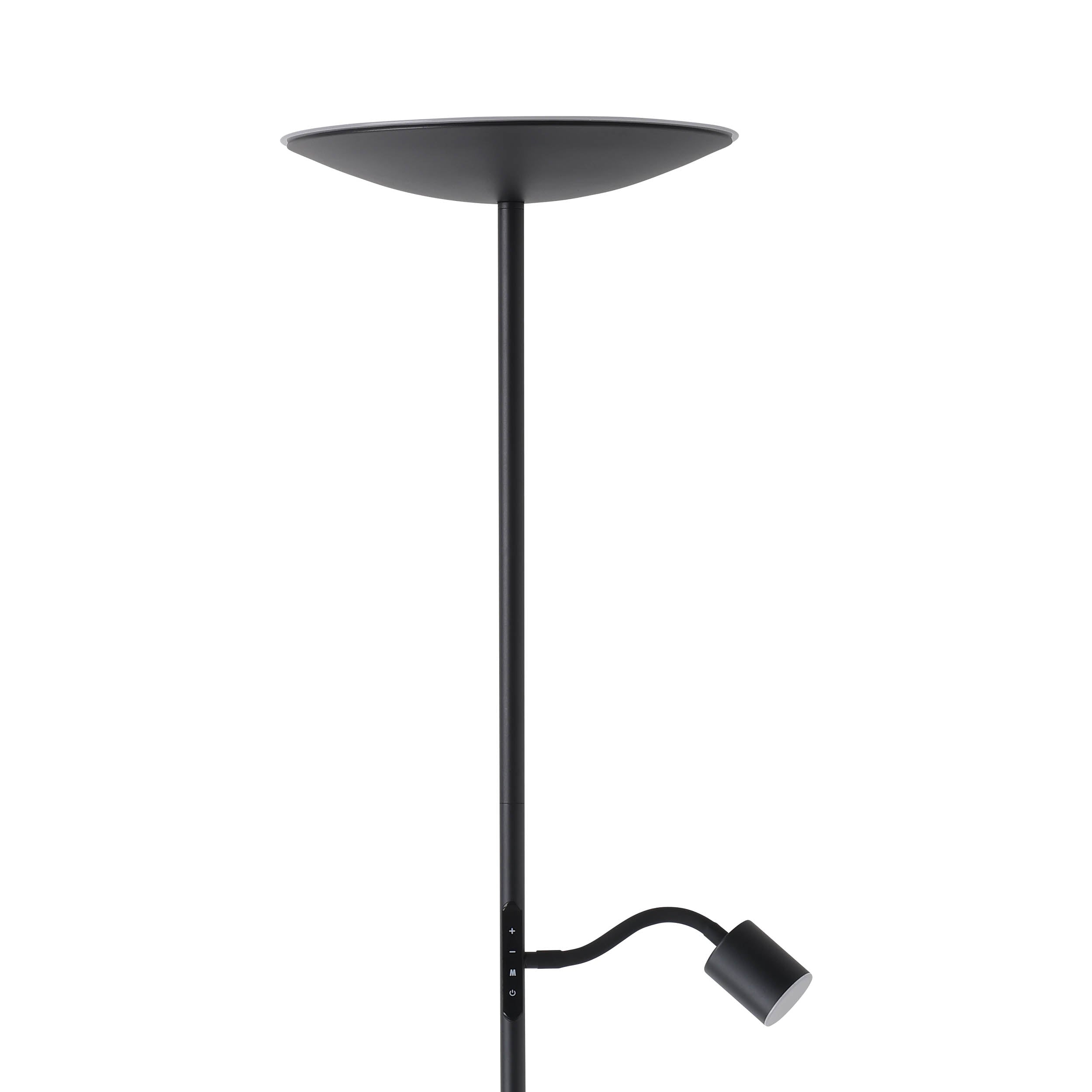 EGLO Conivarino Black Steel LED Mother & Child Floor Lamp