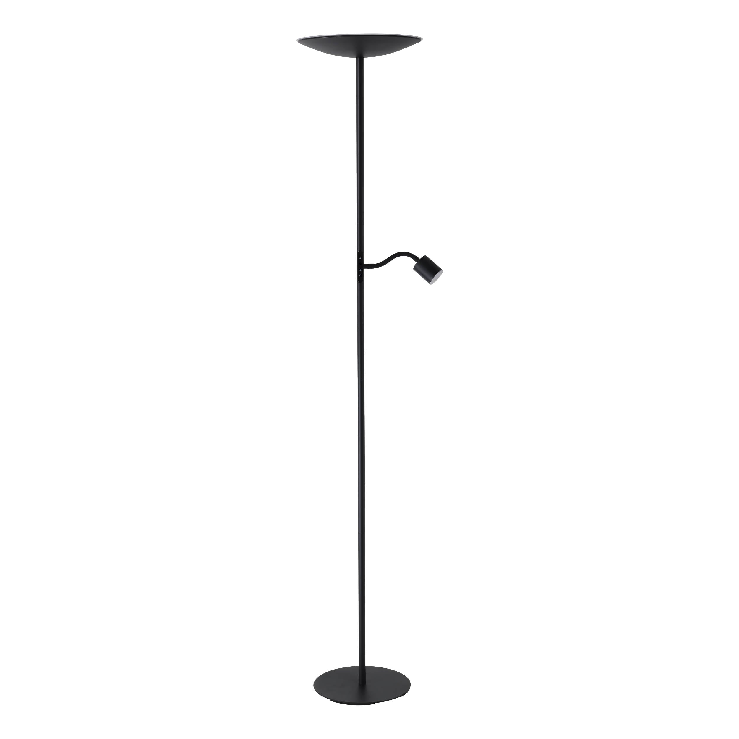 EGLO Conivarino Black Steel LED Mother & Child Floor Lamp