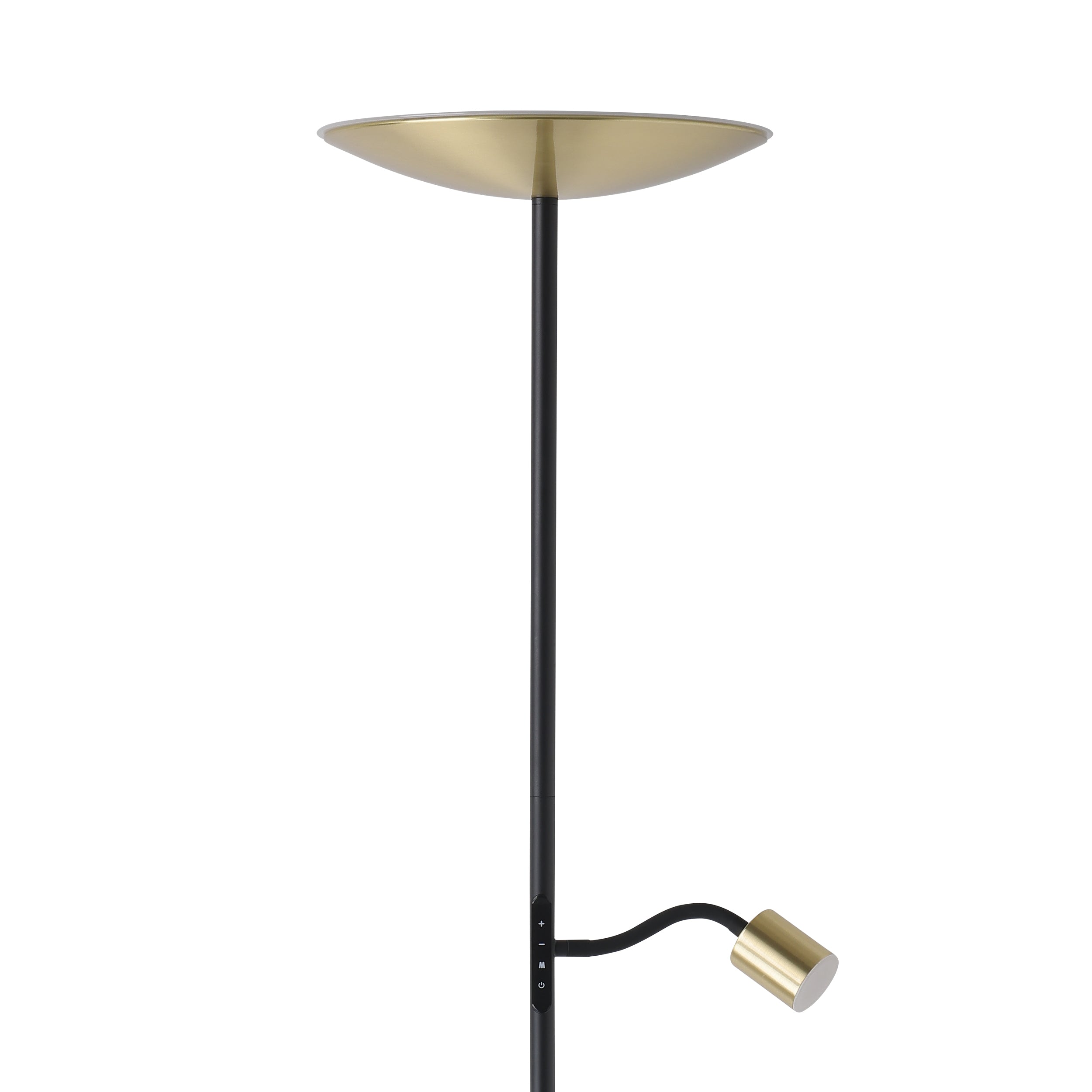 EGLO Conivarino Brushed Brass Steel LED Mother & Child Floor Lamp