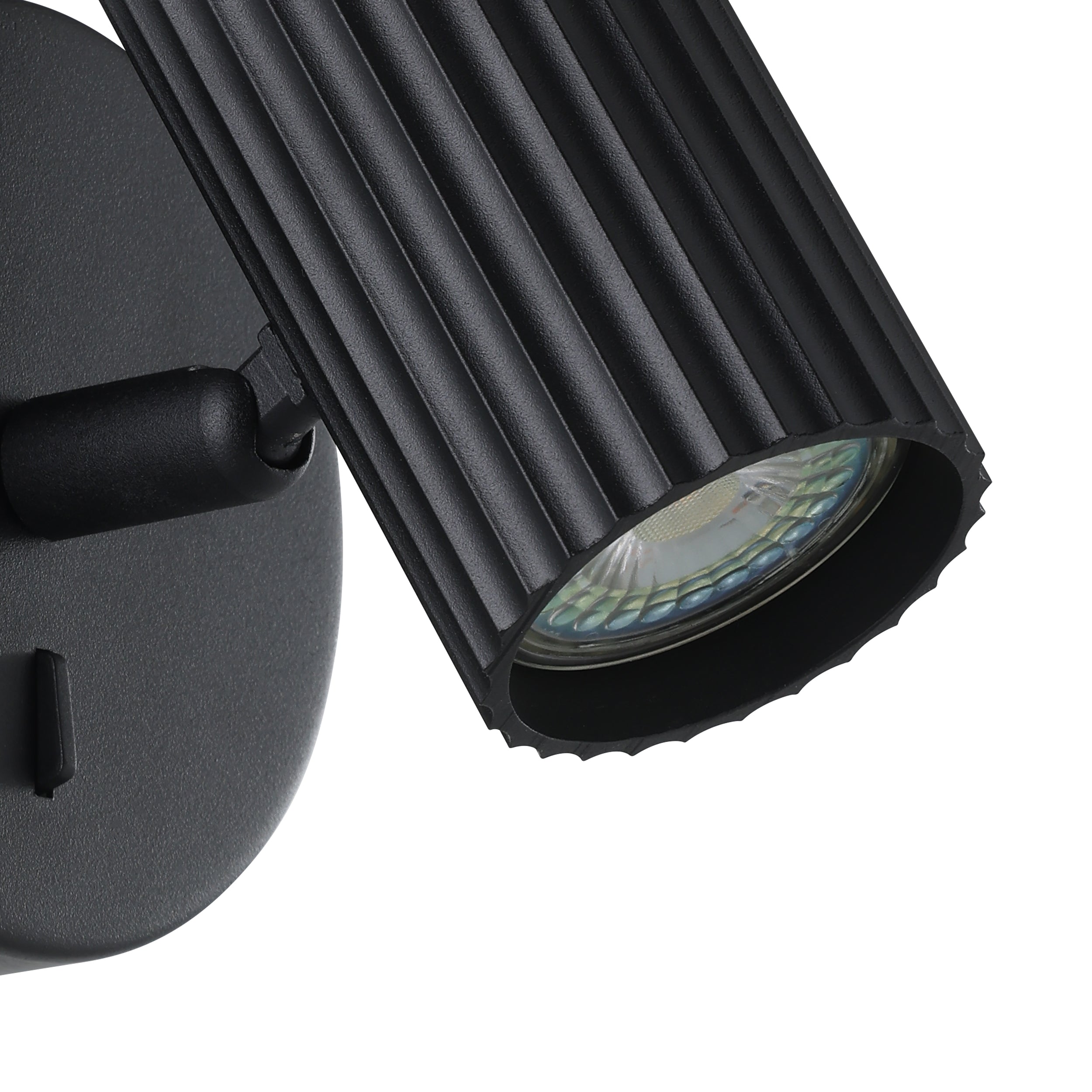 EGLO Portillo Aluminium & Steel Modern Wall Spotlight, Black