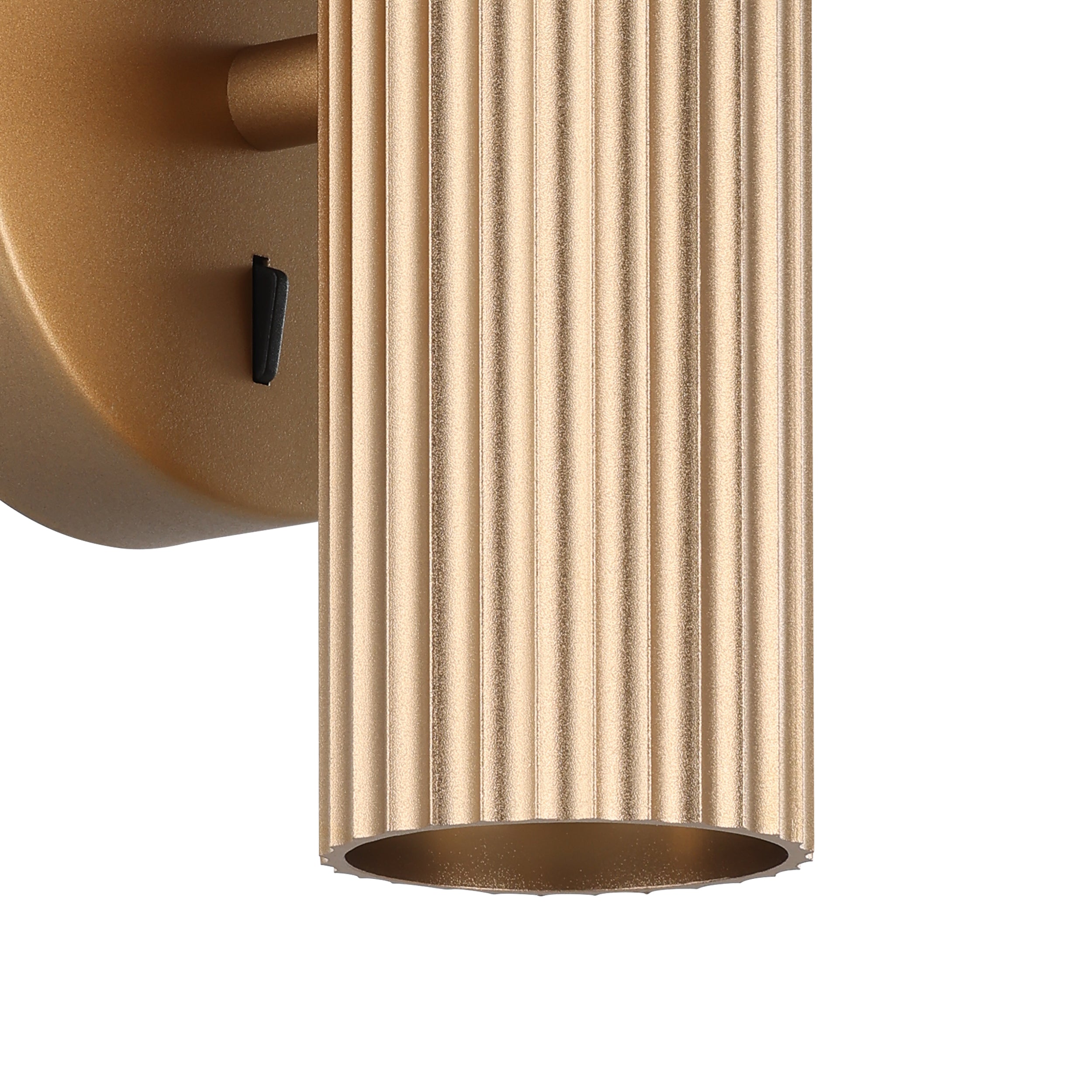 EGLO Portillo Aluminium & Steel Modern Uplight & Wall Down Light, Matte Brass