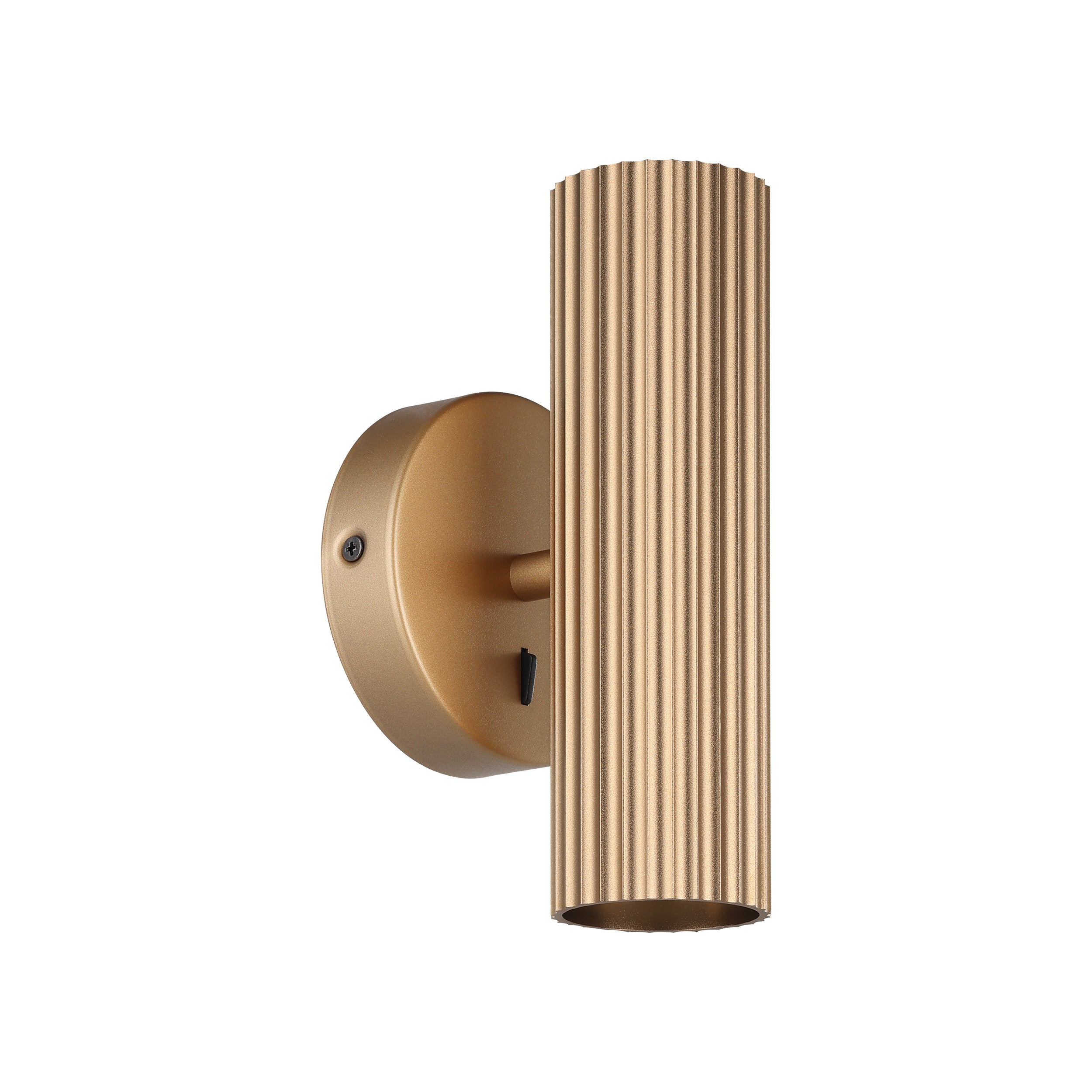 EGLO Portillo Aluminium & Steel Modern Uplight & Wall Down Light, Matte Brass