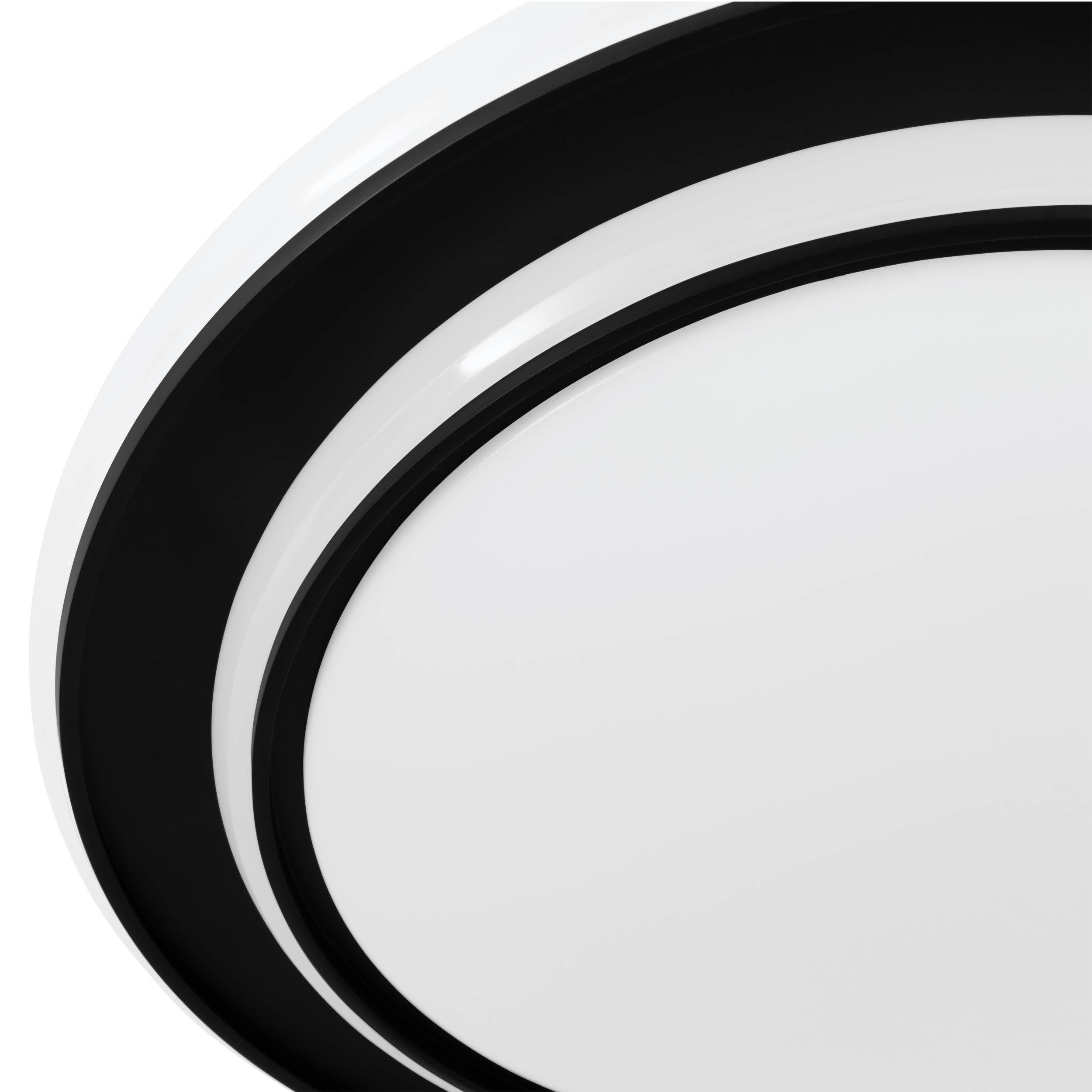 EGLO Moschetta Black Steel LED Ceiling Light, (D) 40cm 902046