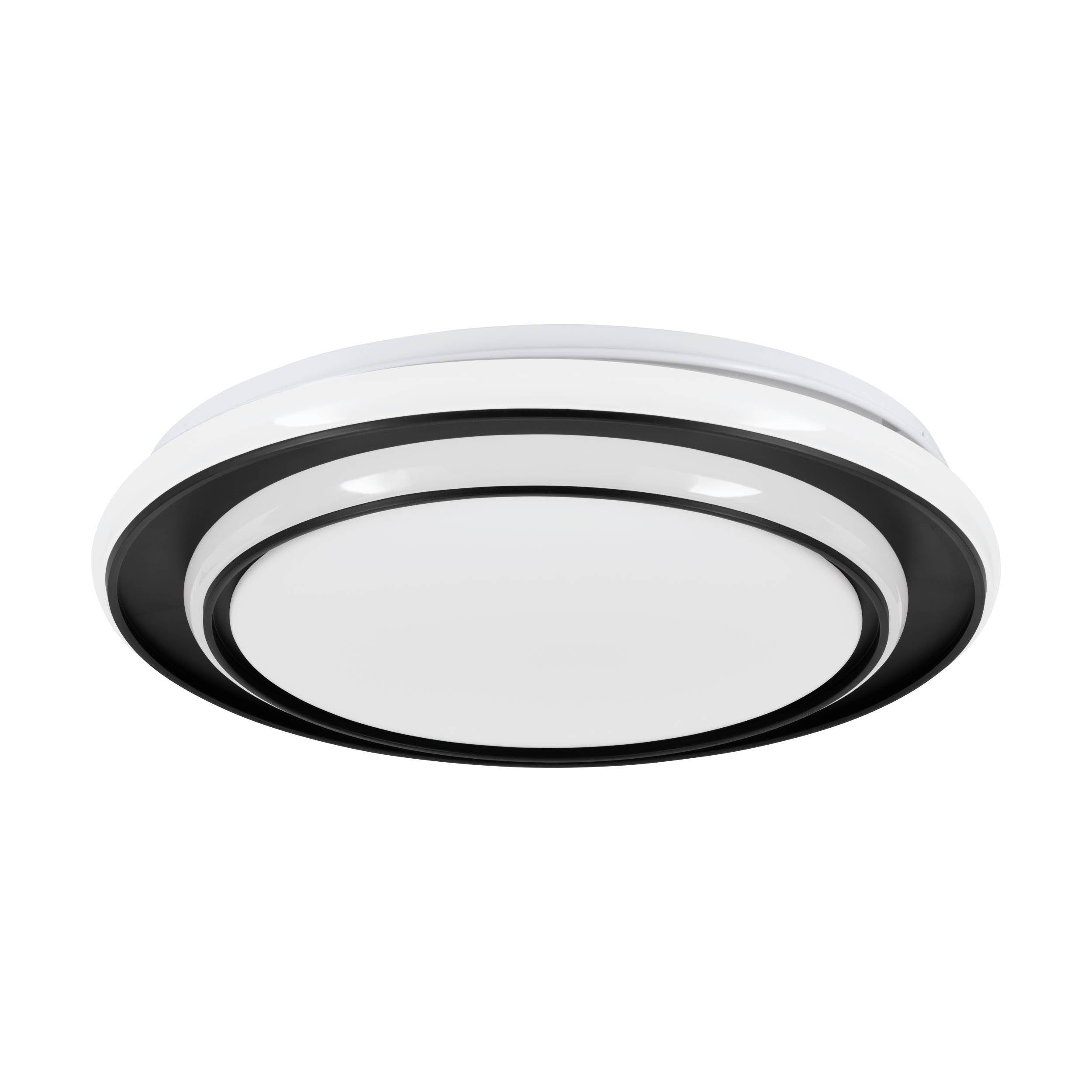 EGLO Moschetta Black Steel LED Ceiling Light, (D) 40cm 902046