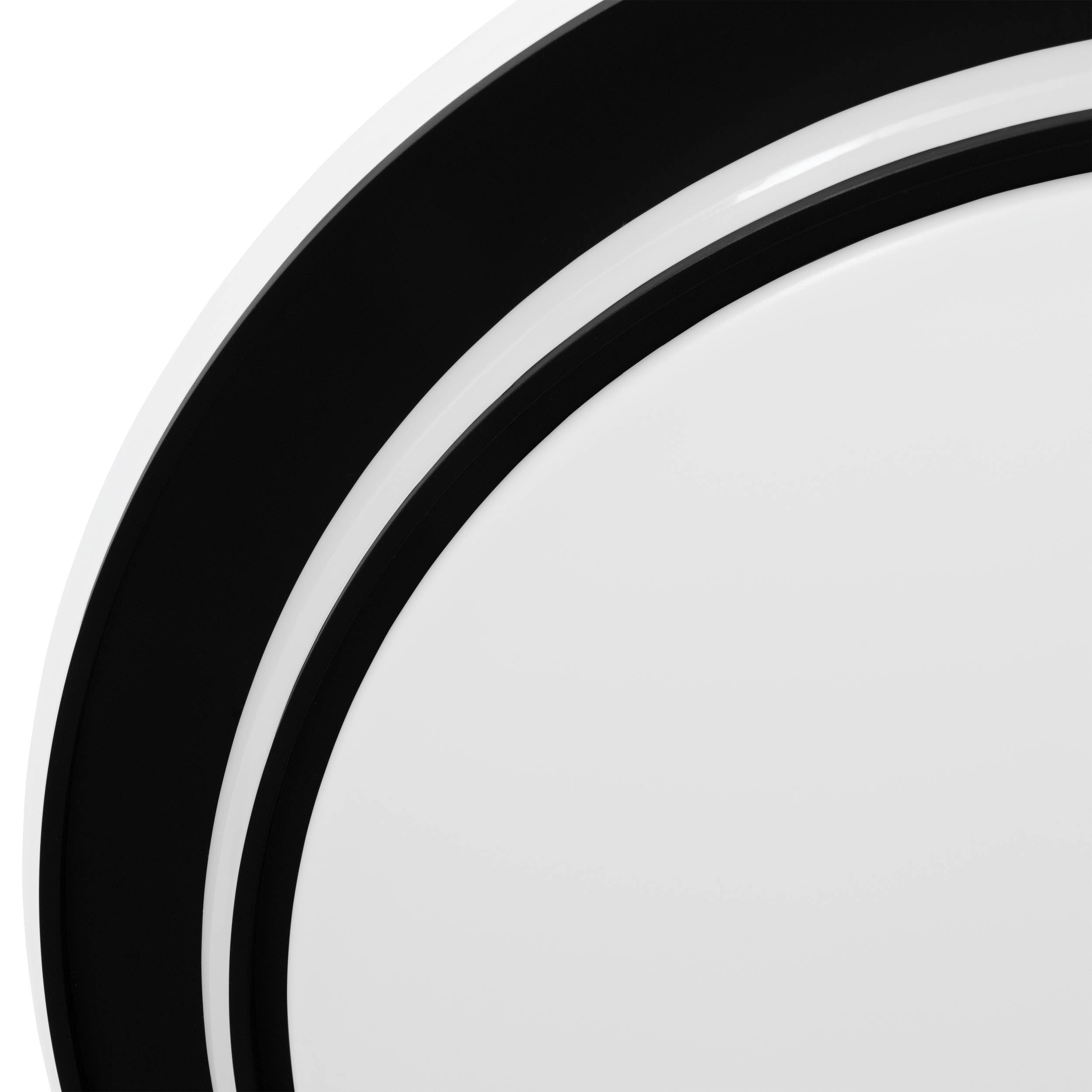 EGLO Moschetta Black Steel LED Ceiling Light, (D) 49cm 902047