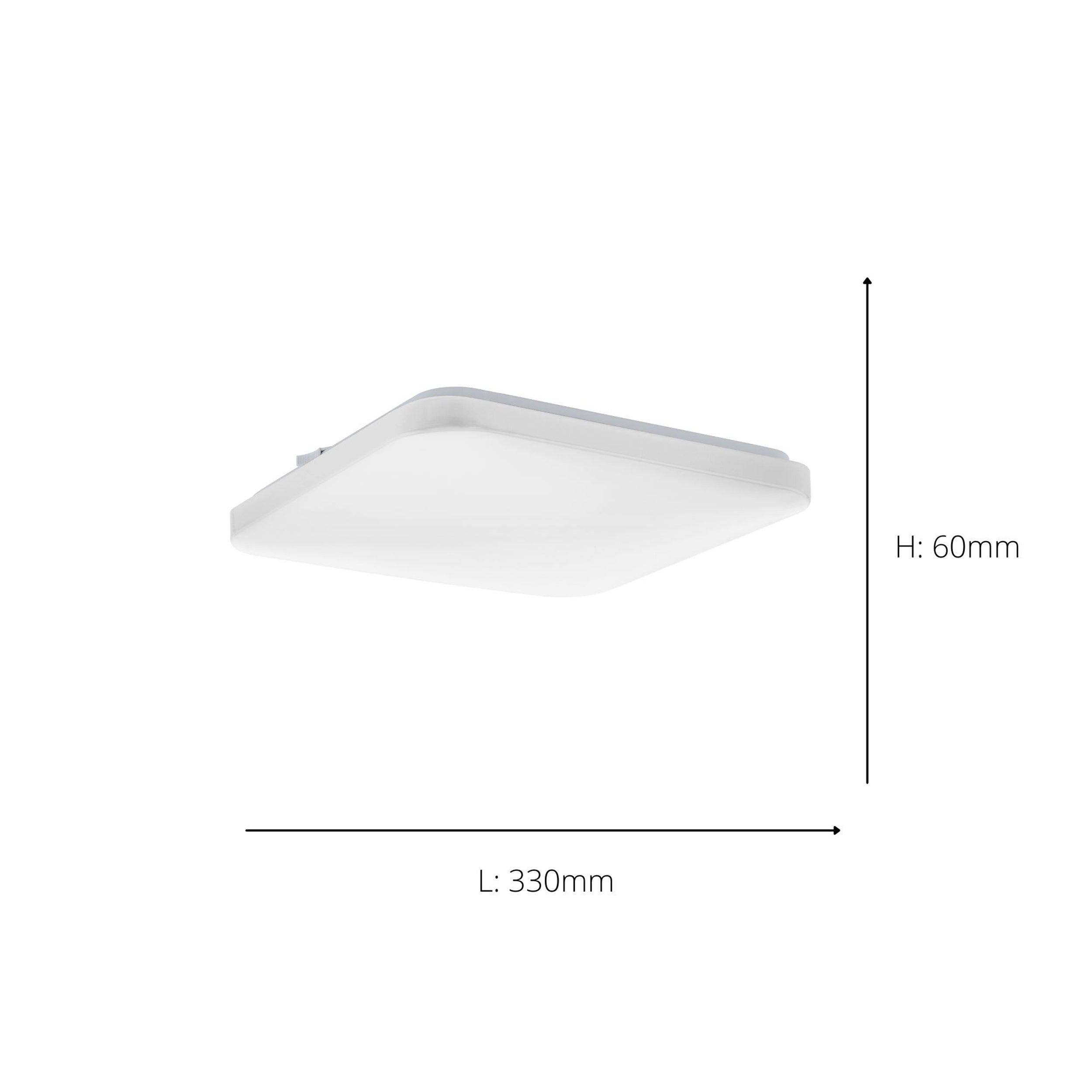 EGLO Frania White Steel & Plastic LED Ceiling Light