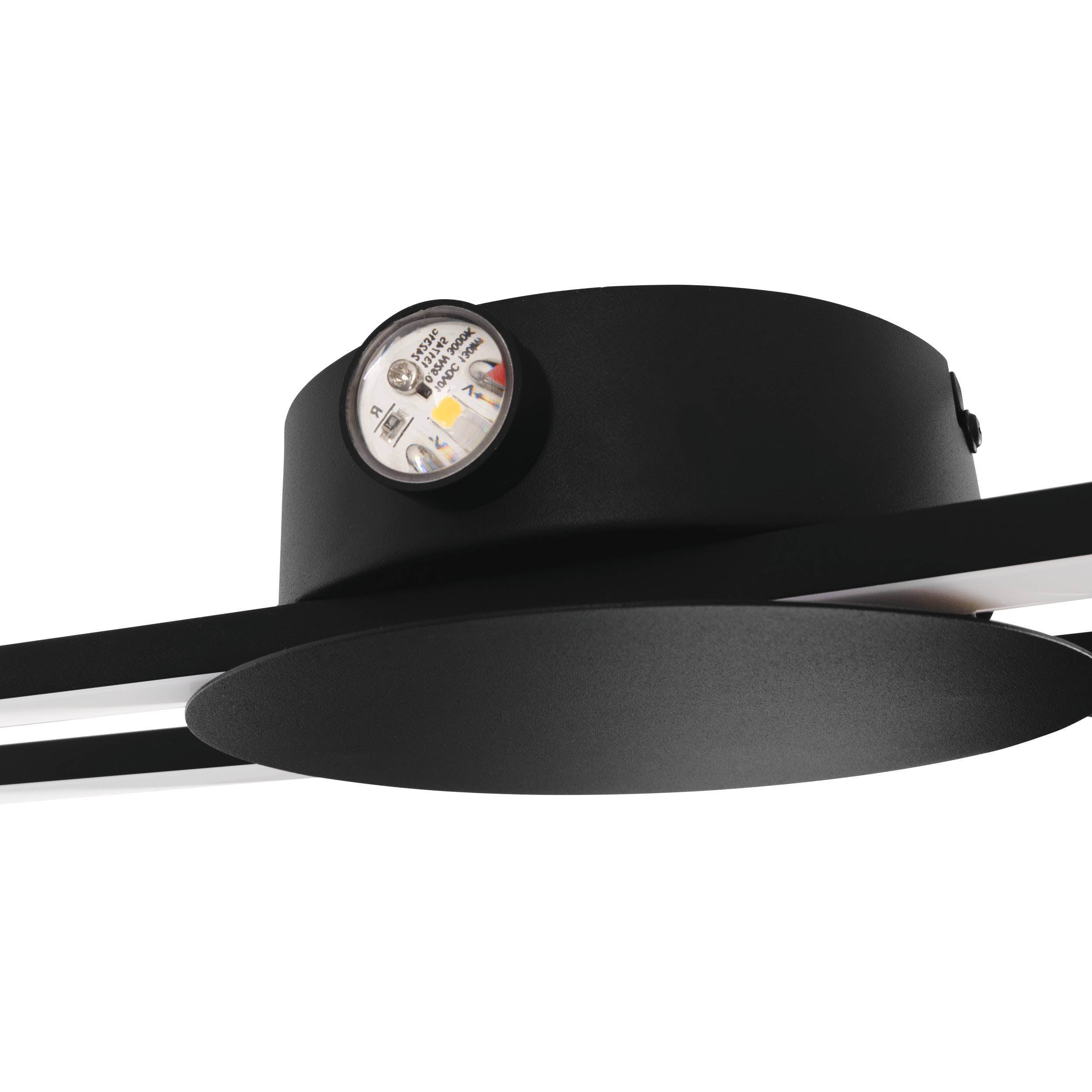 EGLO Venticello Black Aluminium LED Wall Light