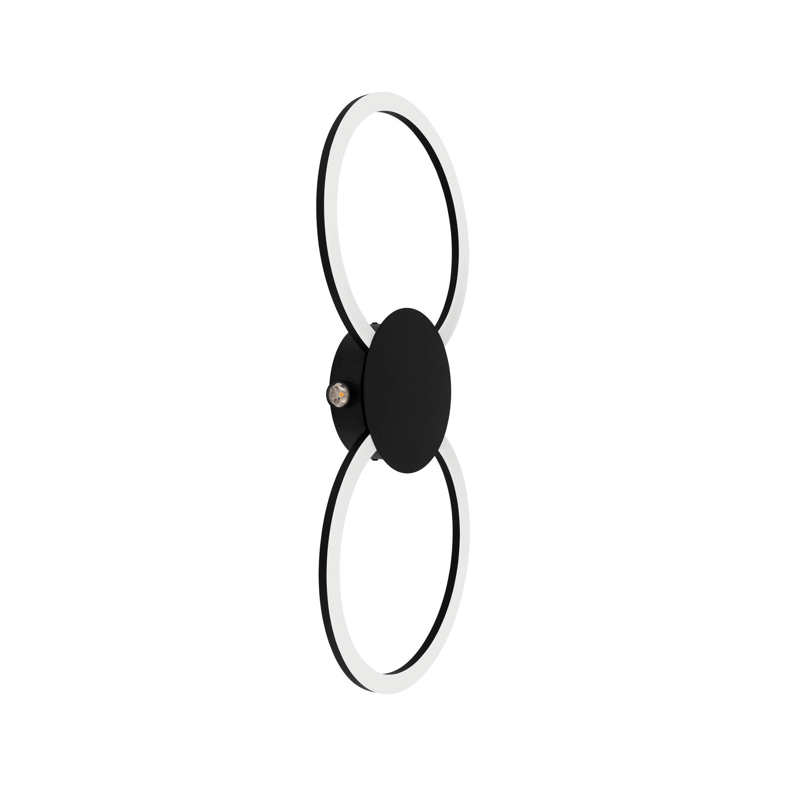EGLO Venticello 1 Black Aluminium LED Wall Light
