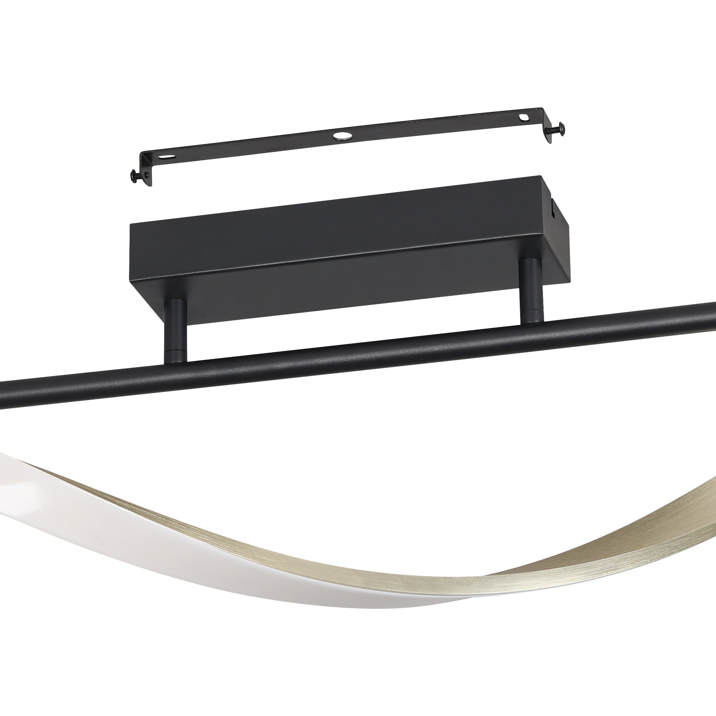 EGLO Conaprato Black & Brushed Brass Modern Ceiling Light