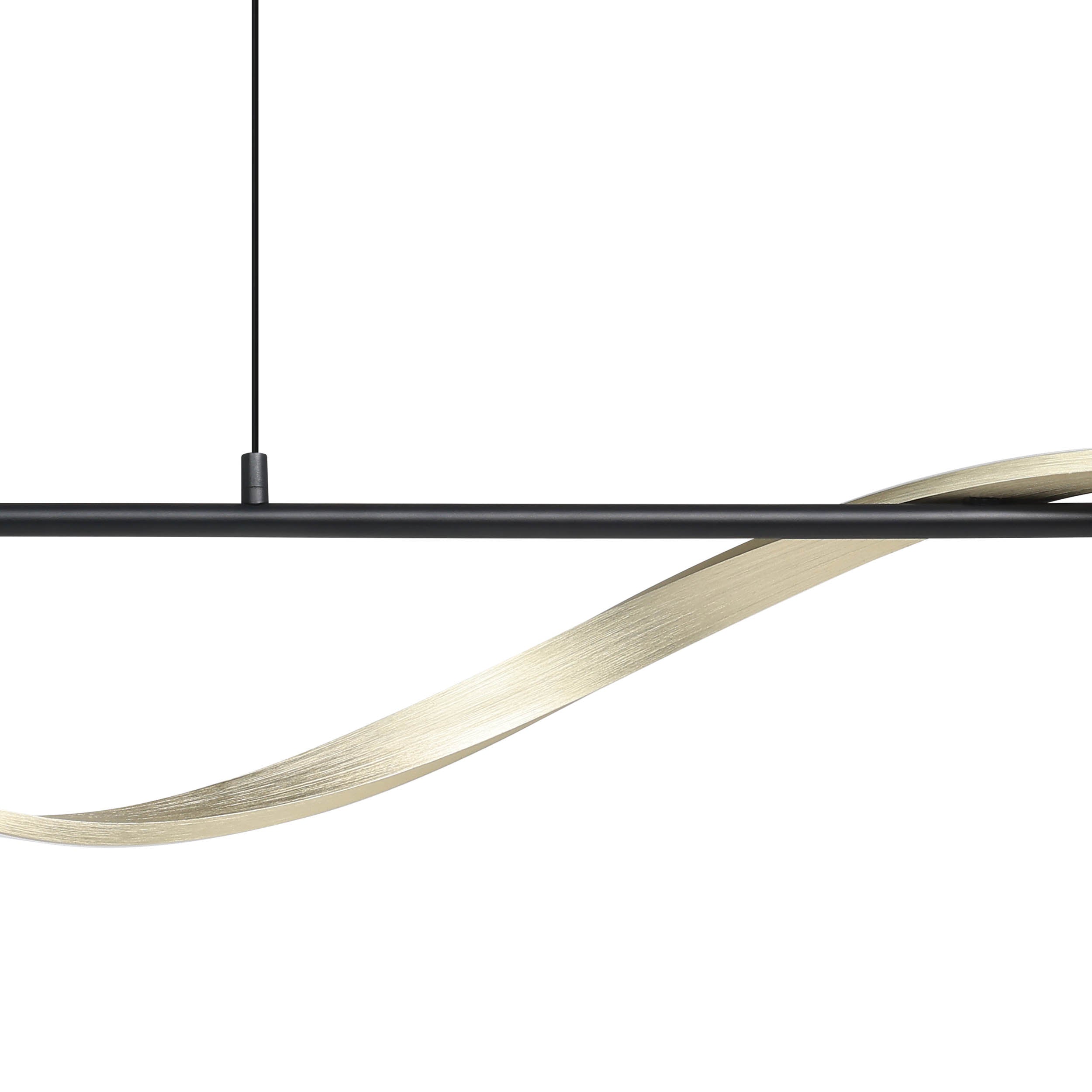 EGLO Conaprato Black & Brushed Brass LED Modern Pendant Light