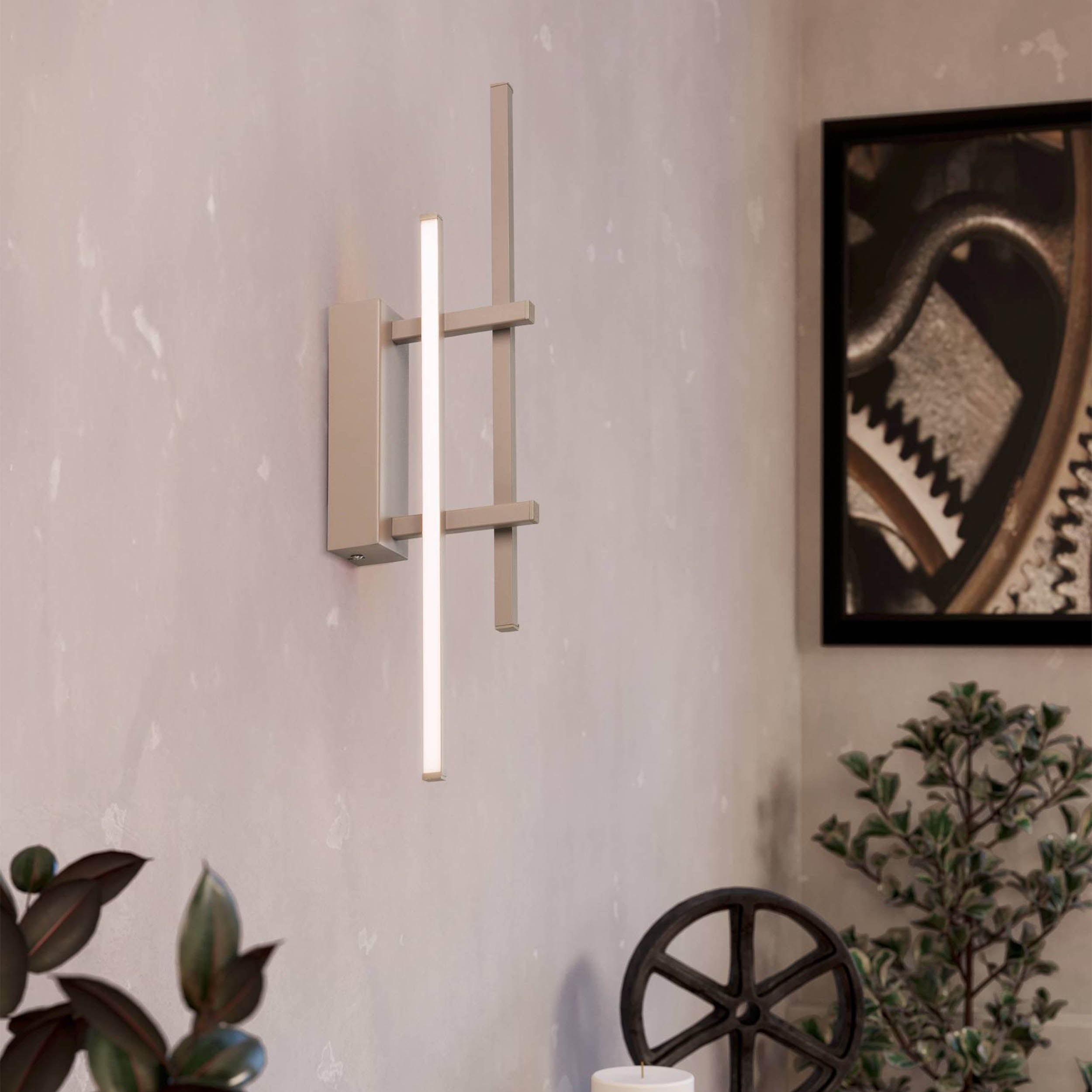 EGLO Trepiliano Sandy Metal & Plastic LED Wall Light