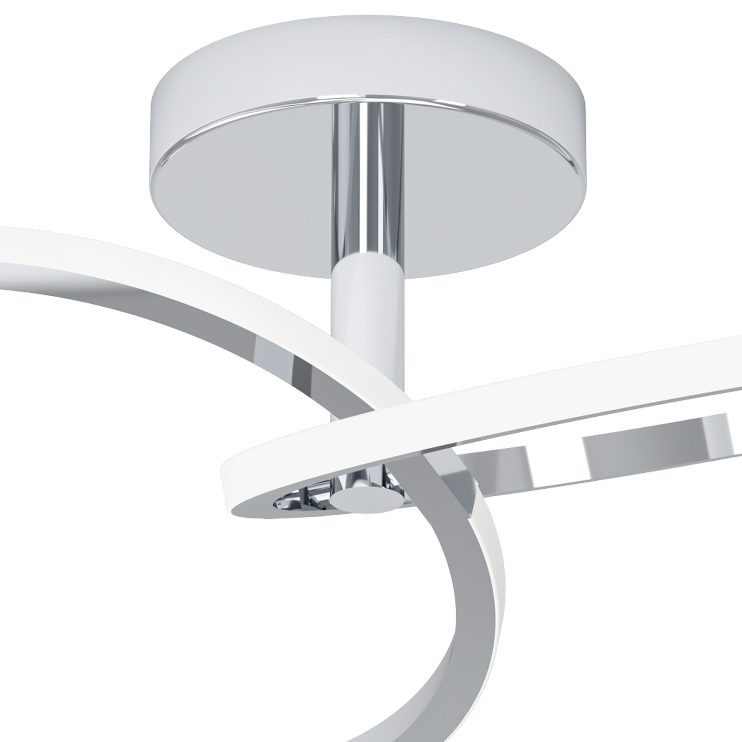 EGLO Congiunti Chrome Dual LED CCT Modern Ceiling Light