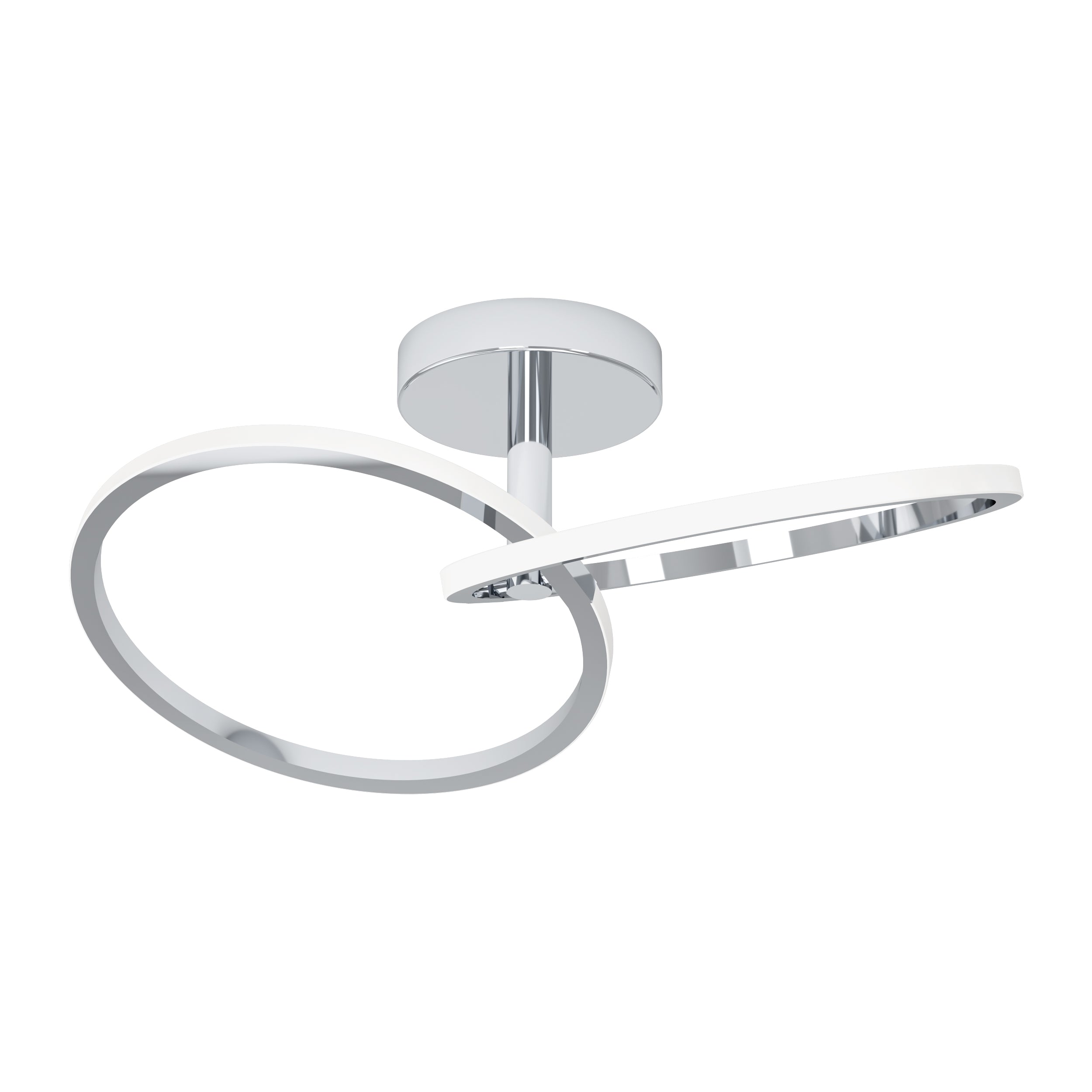 EGLO Congiunti Chrome Dual LED CCT Modern Ceiling Light