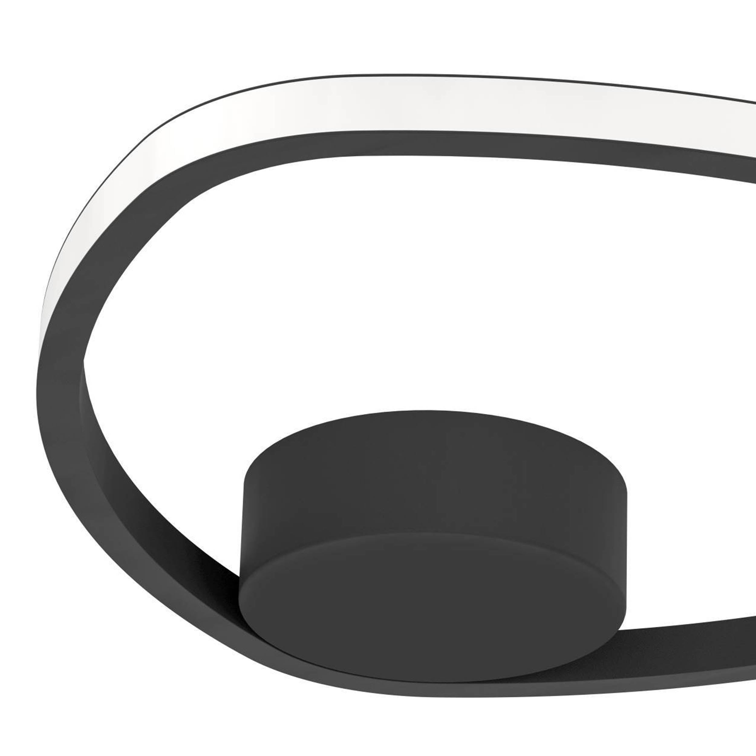 EGLO Moschella Black Steel & Aluminium LED Ceiling Light