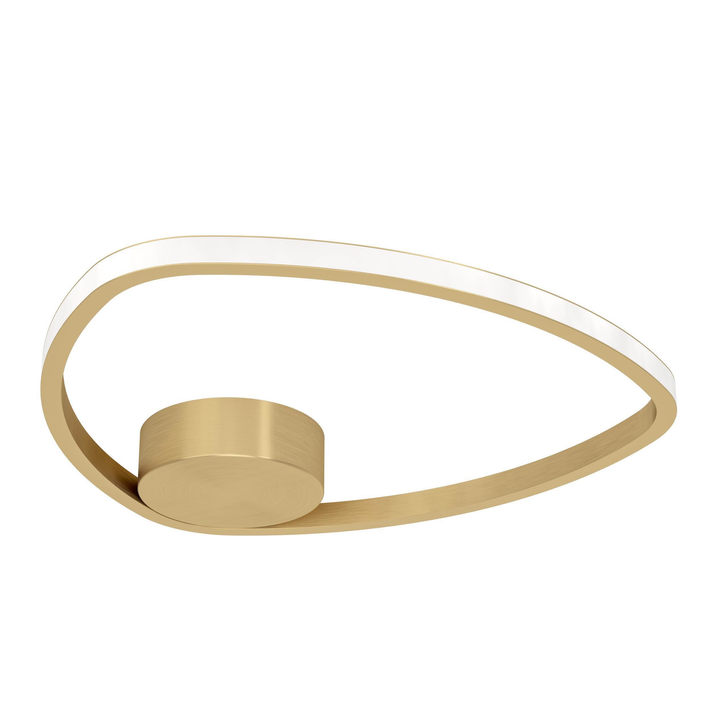 EGLO Moschella Brushed Brass Steel & Aluminium LED Ceiling Light