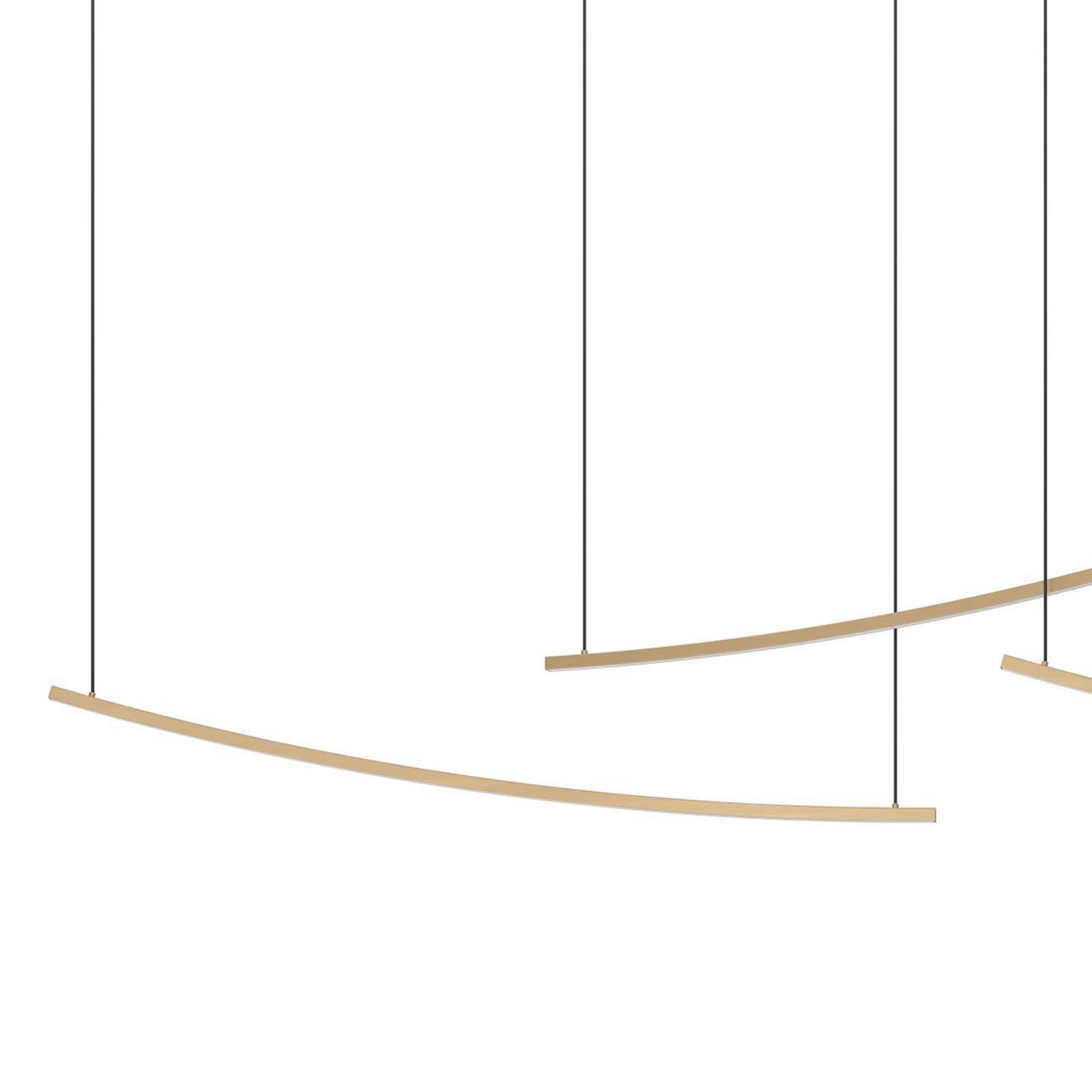 EGLO Villeggi Matte Brass Contemporary LED Pendant Light