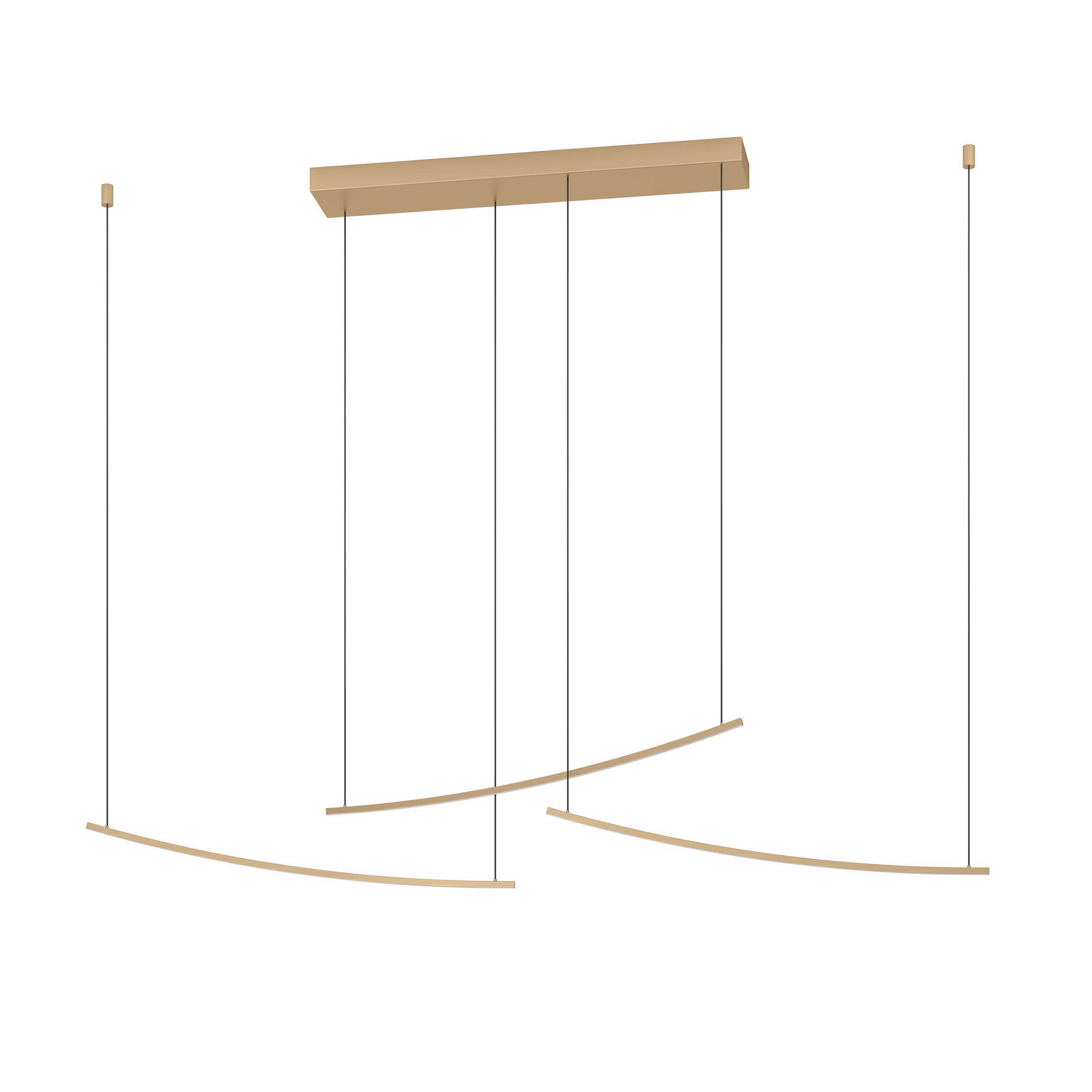 EGLO Villeggi Matte Brass Contemporary LED Pendant Light