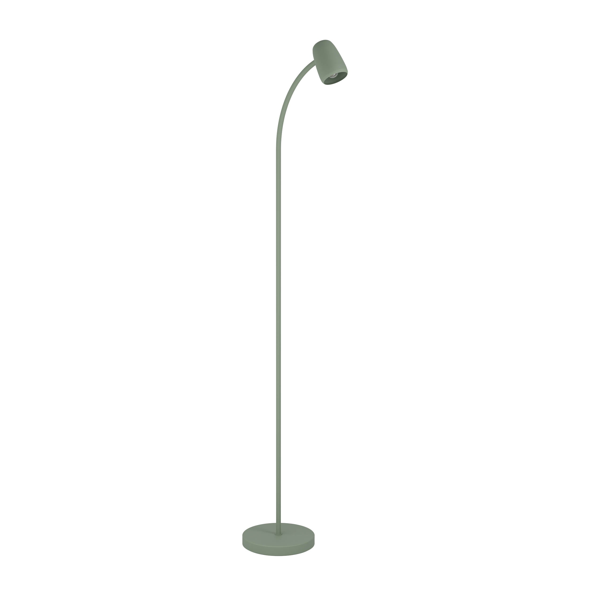 EGLO Carlo Modern Steel Floor Lamp, Green