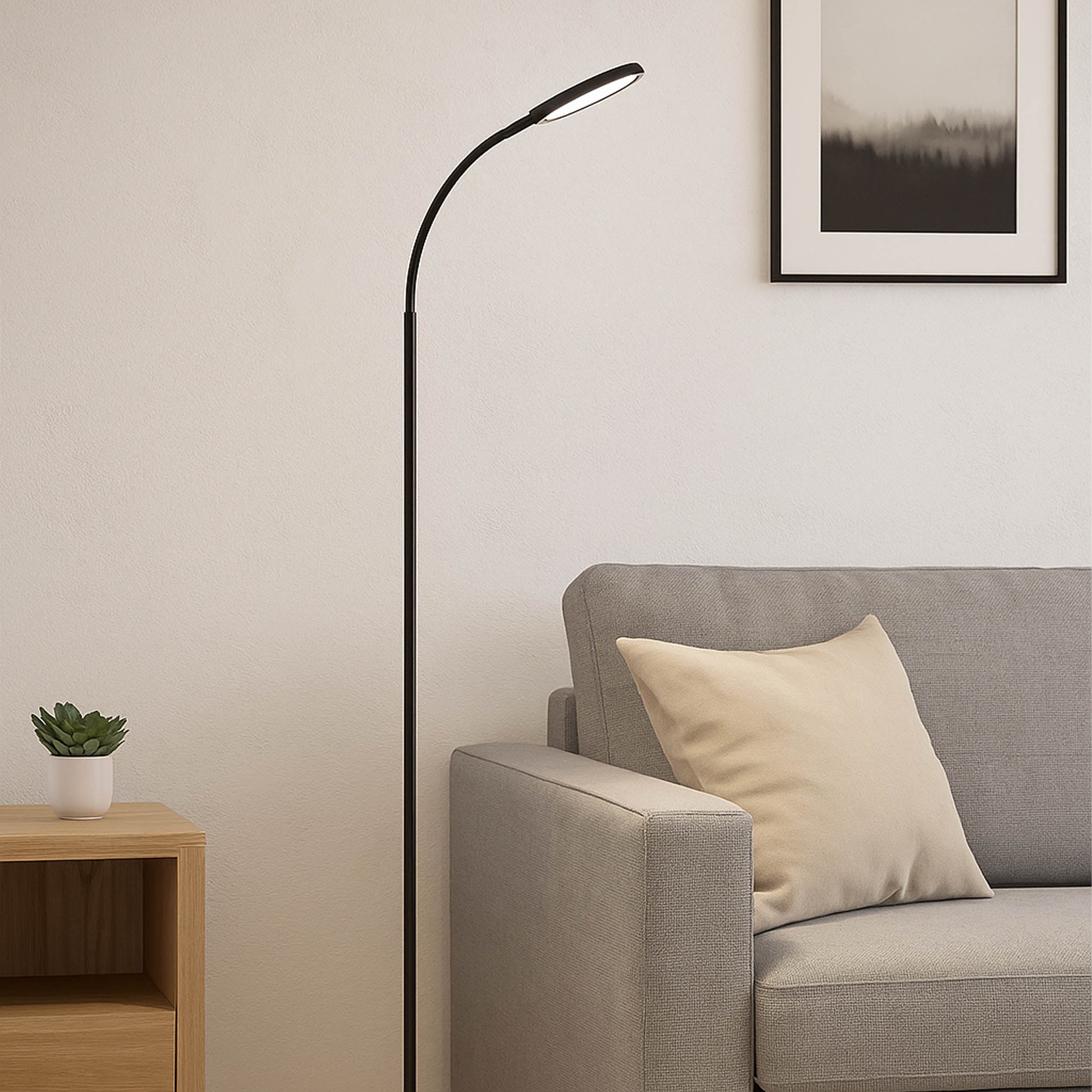 EGLO Lauro Black Plastic LED Floor Light