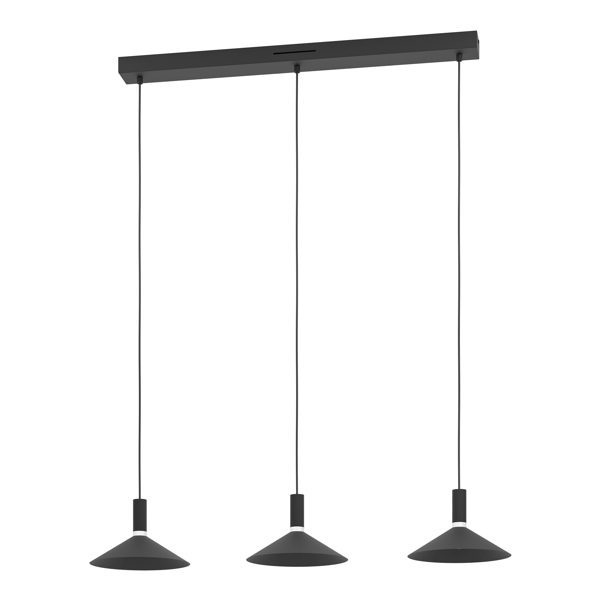 EGLO Conomavilla-Z Black 3 Bar Pendant Light