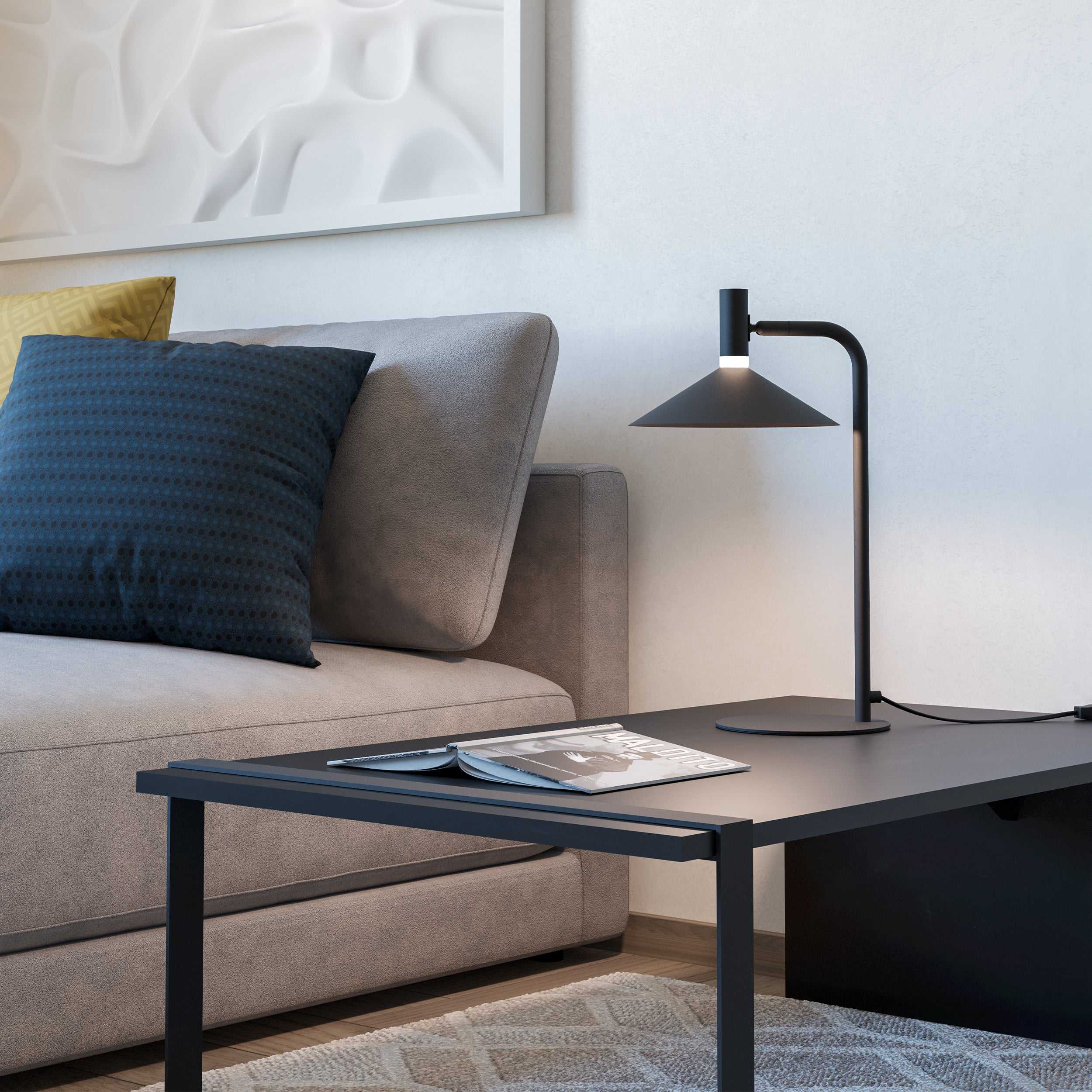 EGLO Conomavilla-Z Black Table Light