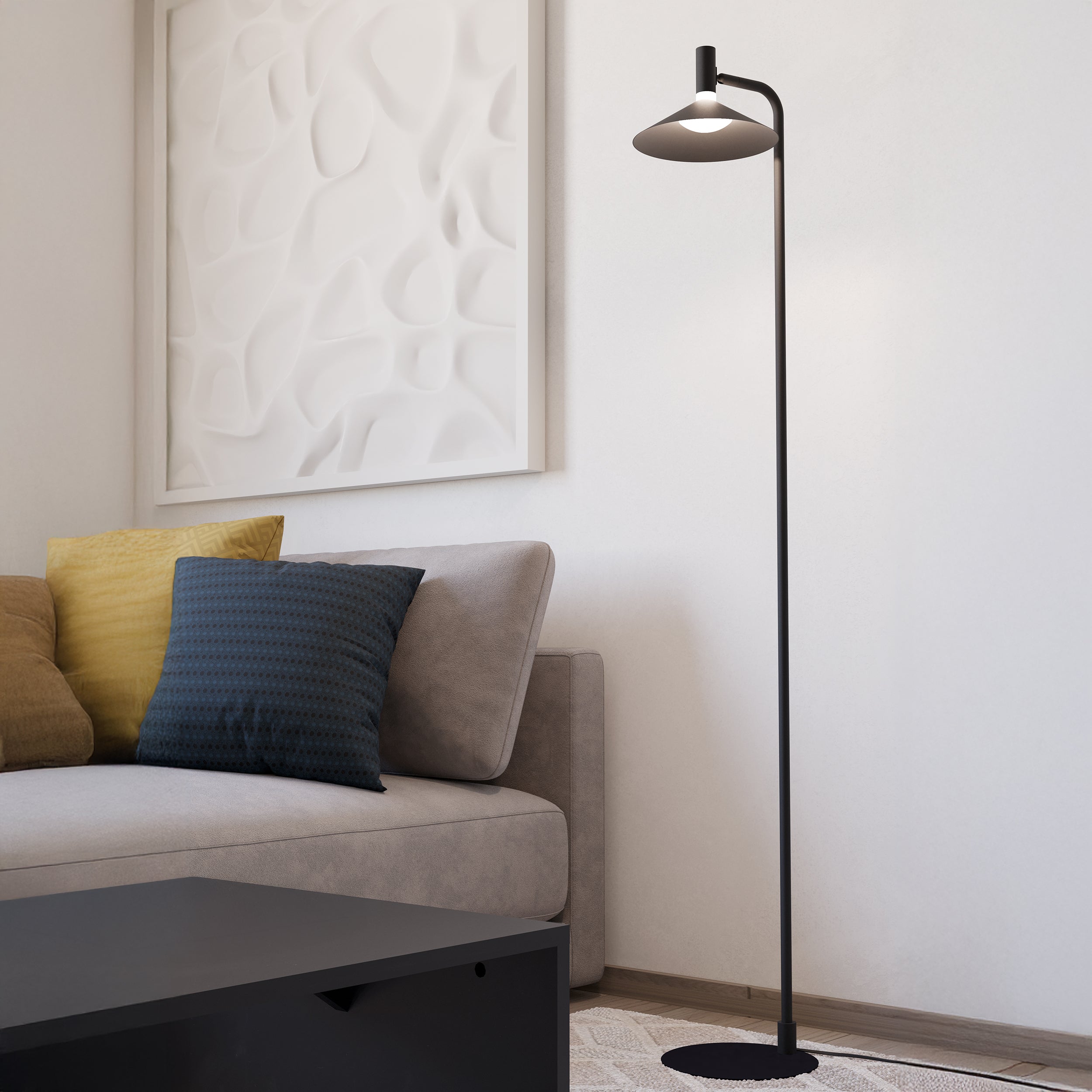 EGLO Conomavilla-Z Black Floor Light