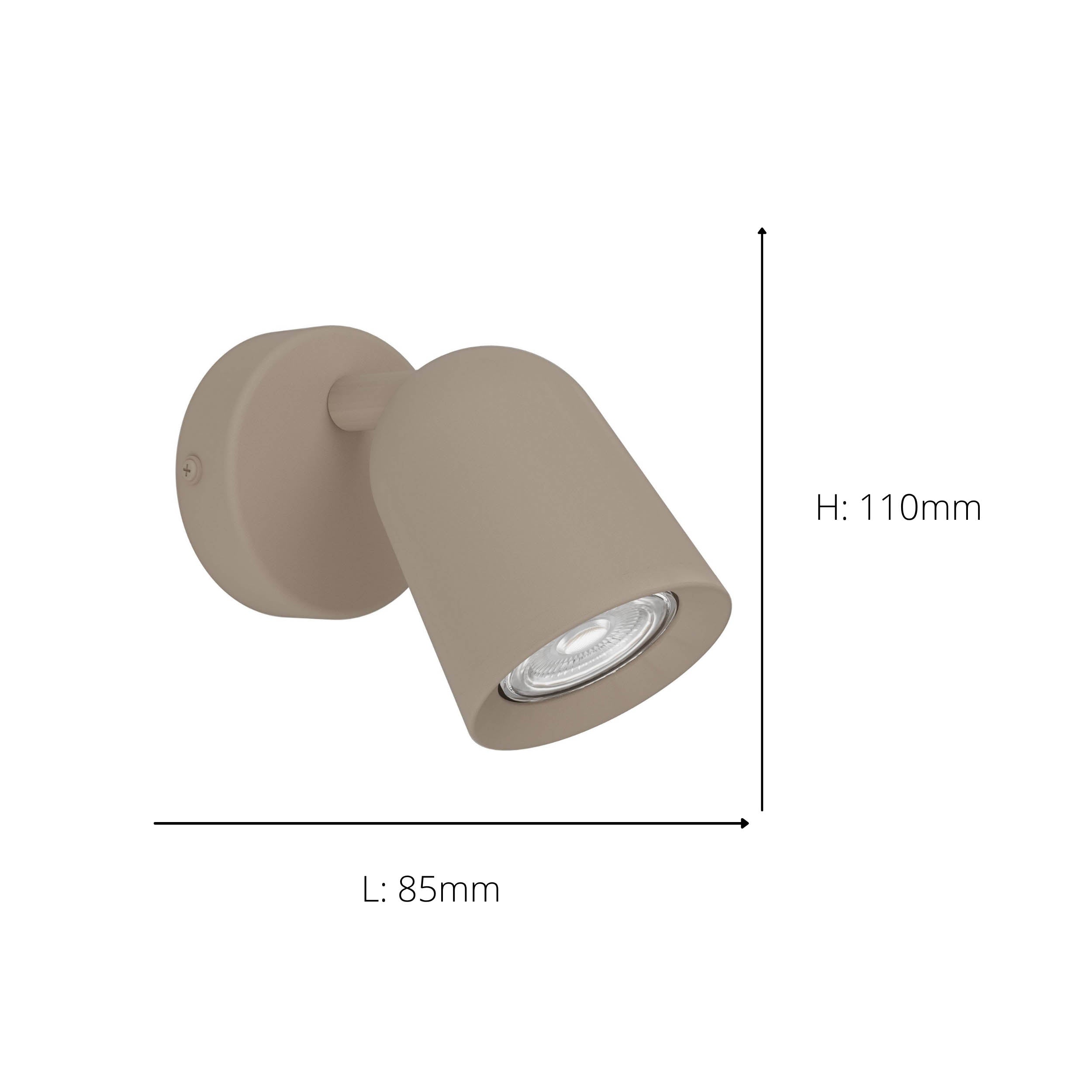 EGLO Camaldoli Sandy Steel Contemporary  IP20 Spotlight