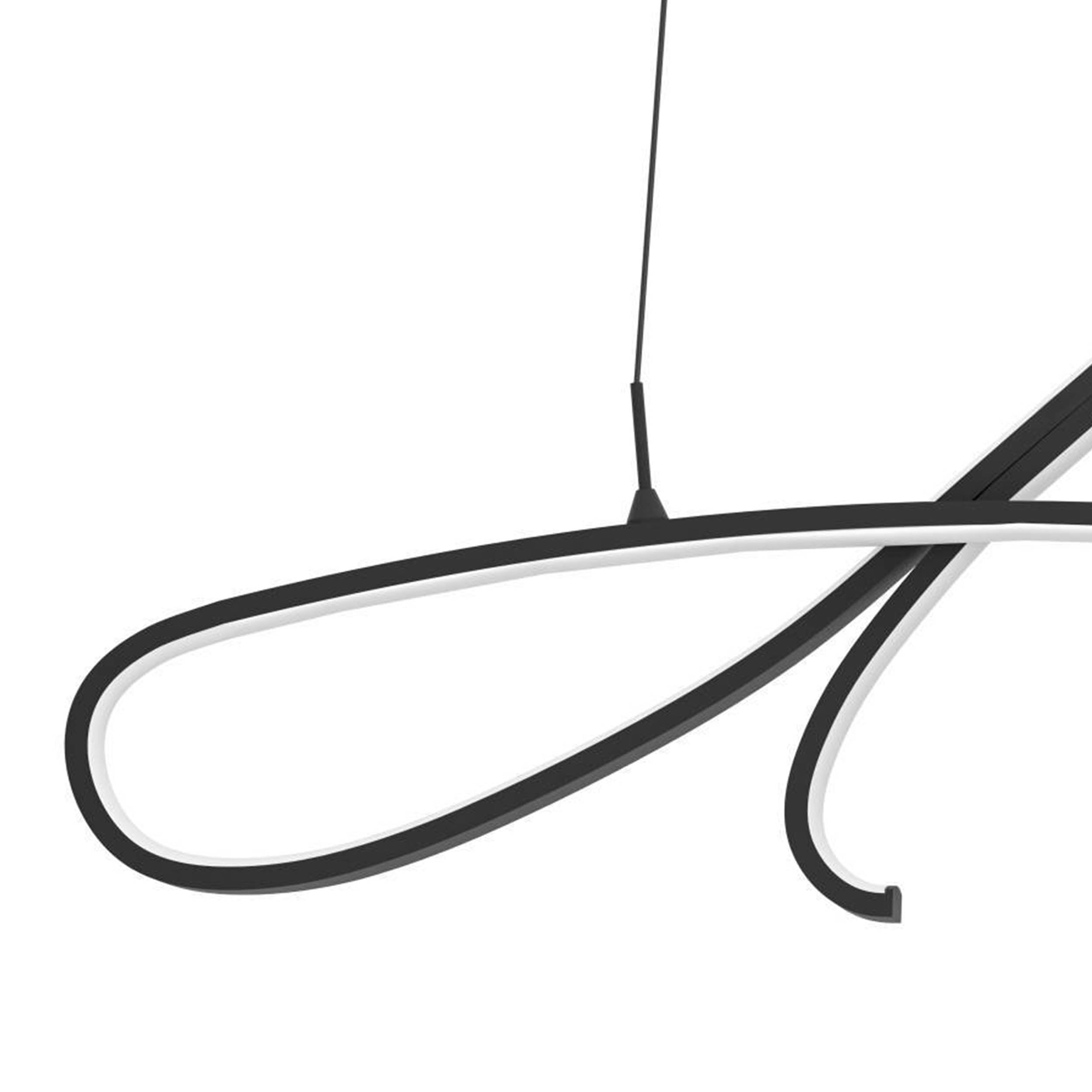 EGLO Cardoncito Black Steel & Plastic LED Pendant