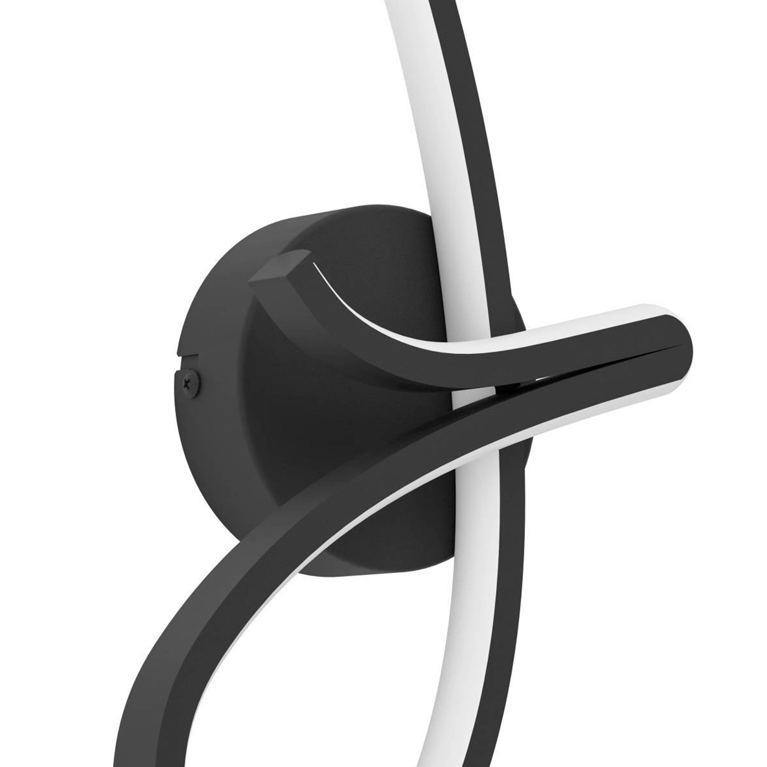 EGLO Cardoncito Black Steel & Plastic LED Wall Light