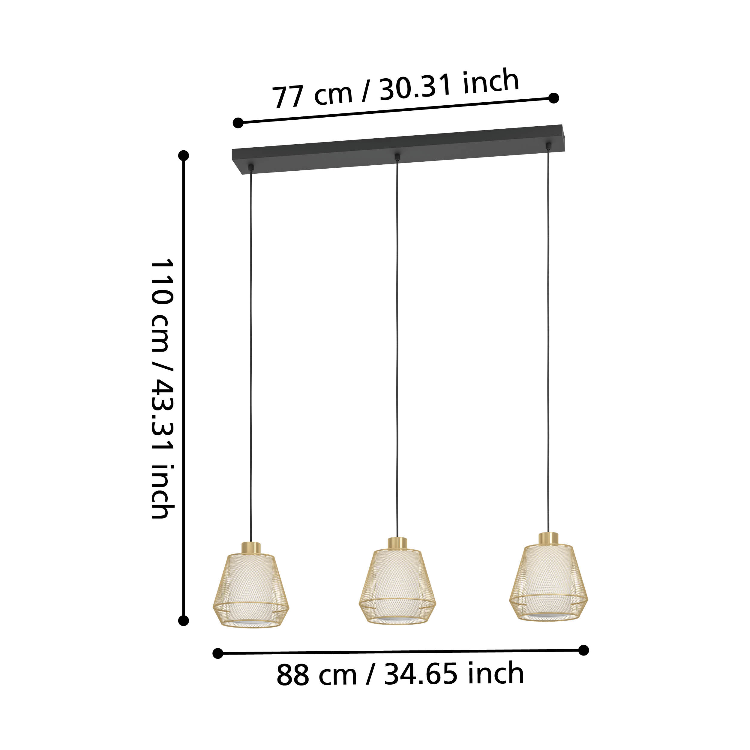 CIUDADELA Bar Pendant