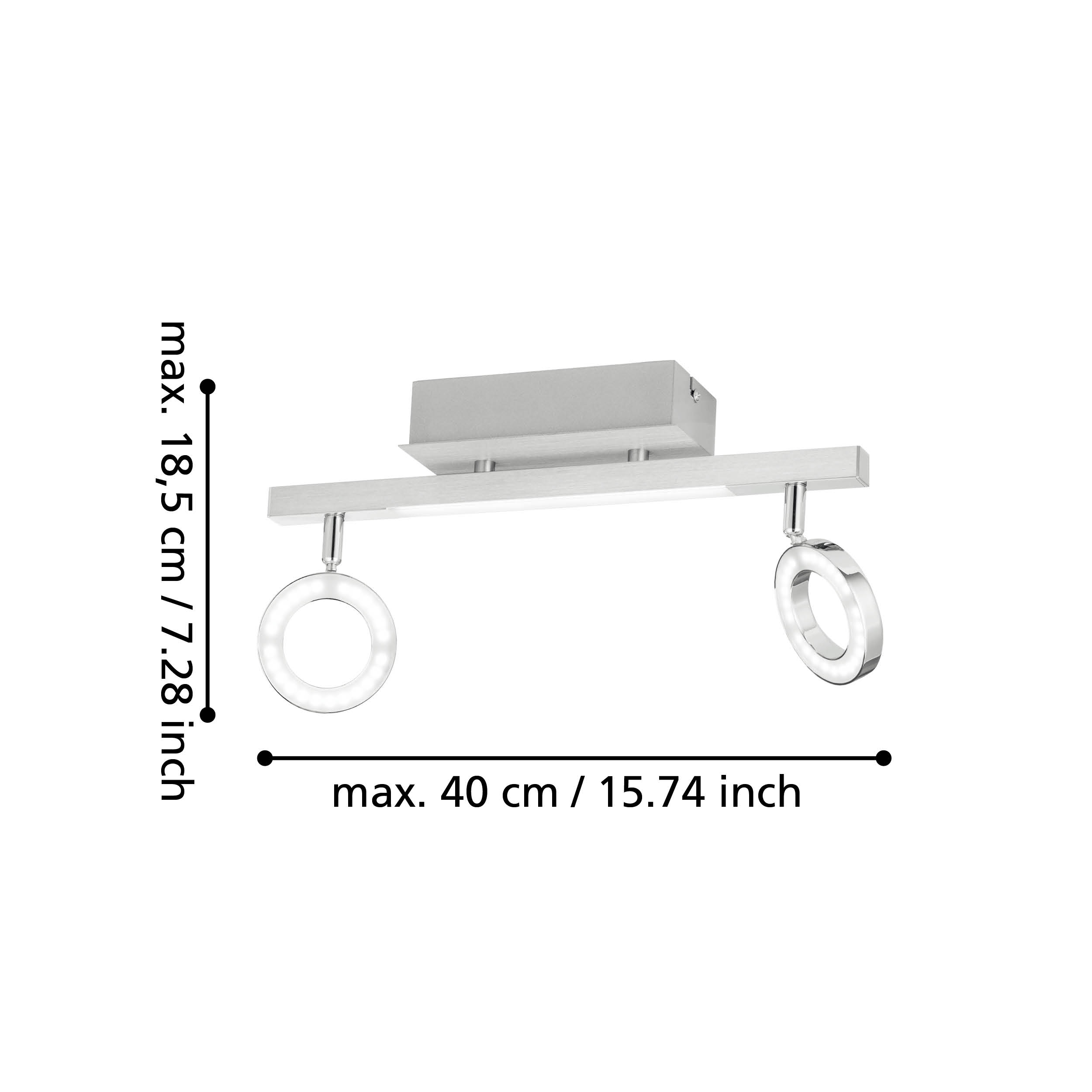 CARDILLIO 2 Light Flush Fitting