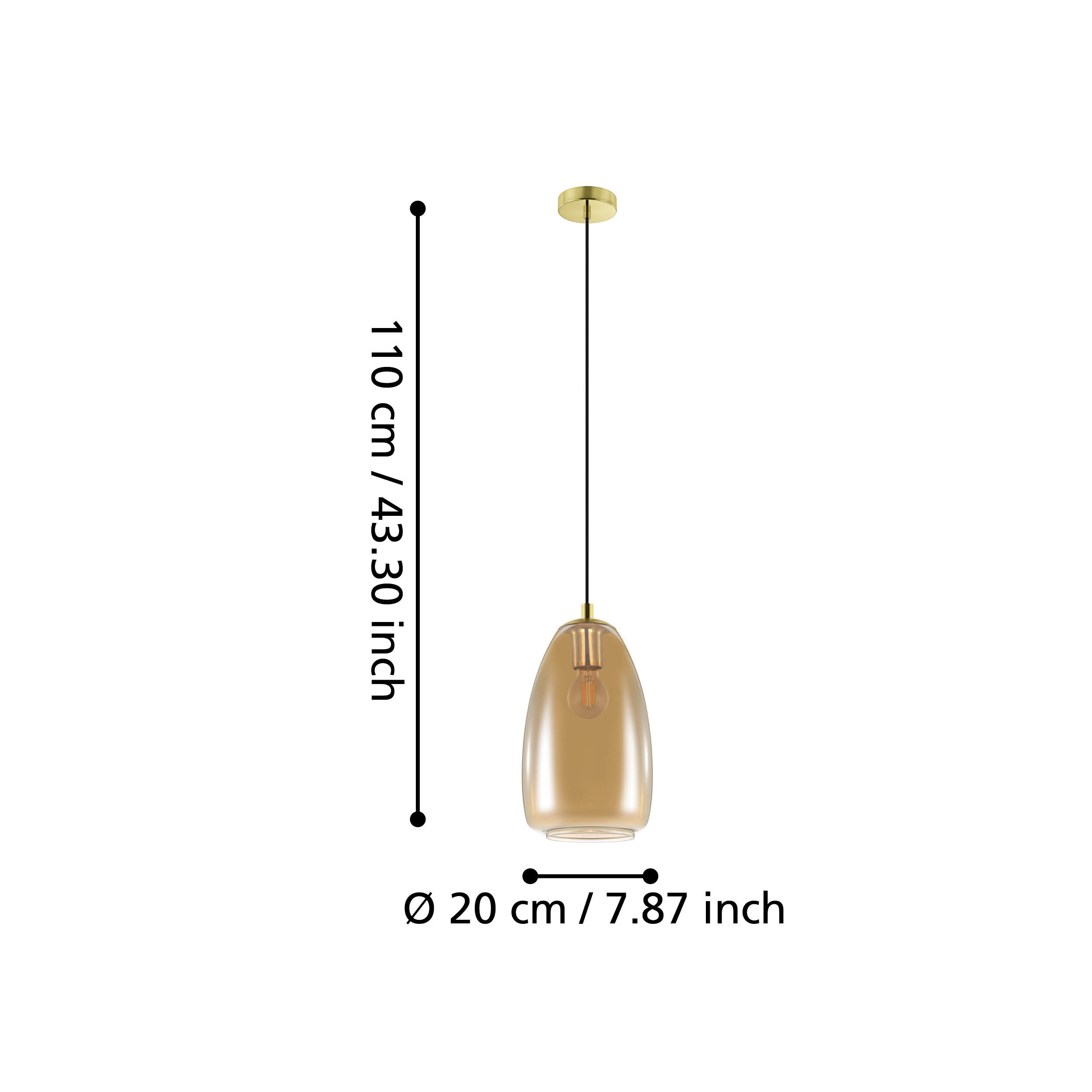 ALOBRASE PENDANT 200mm