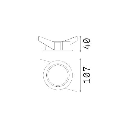 BENTO CORNICE TONDA SINGOLA
