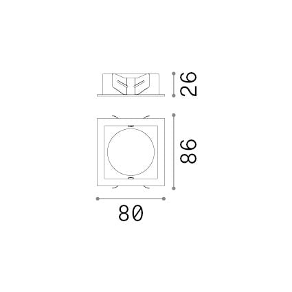 BENTO CORNICE QUADRATA SINGOLA