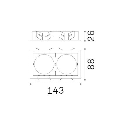 BENTO CORNICE RETTANGOLARE DOPPIA