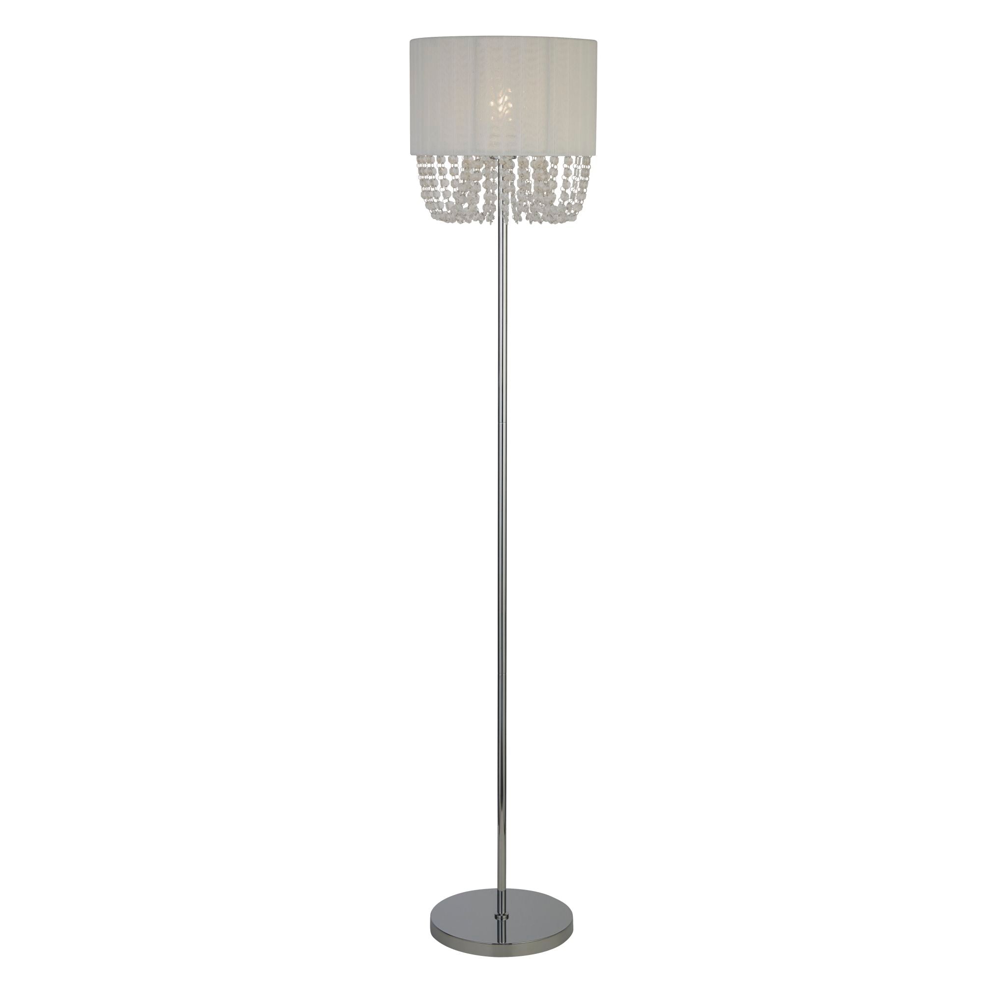 Bellano Floor Lamp -  Chrome Metal