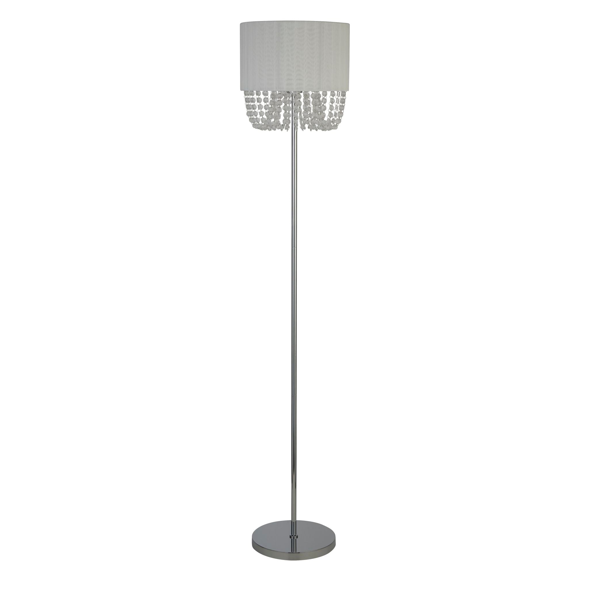 Bellano Floor Lamp -  Chrome Metal