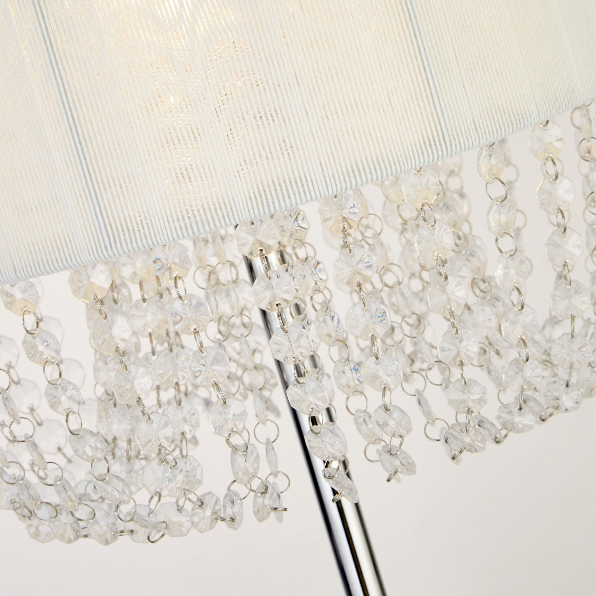 Bellano Floor Lamp -  Chrome Metal