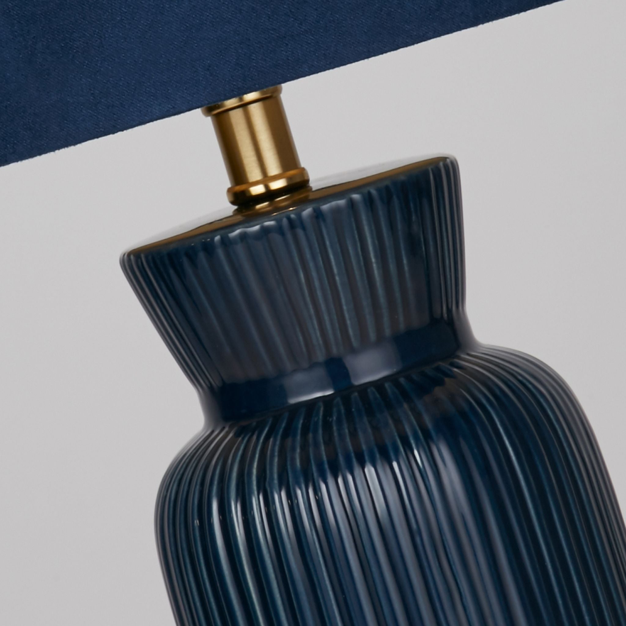 Table Lamp - Ceramic & Fabric