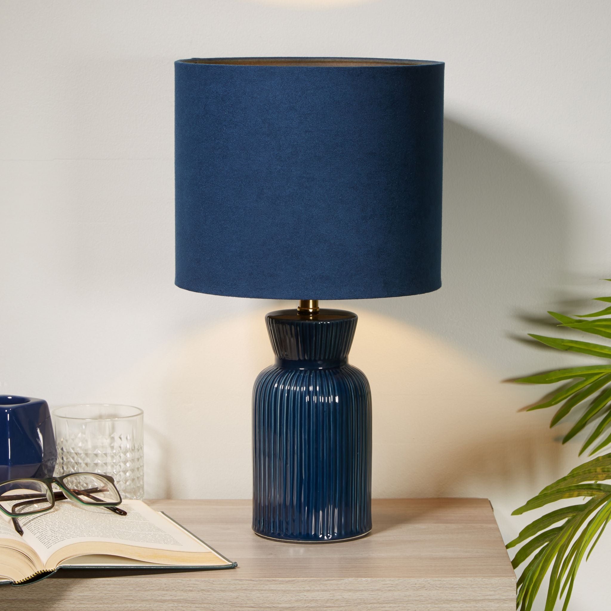 Table Lamp - Ceramic & Fabric