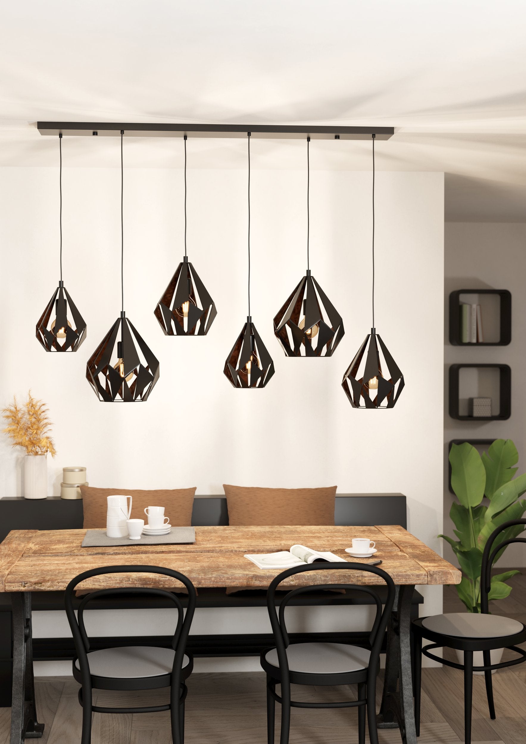 CARLTON Bar Pendant  6 lamp