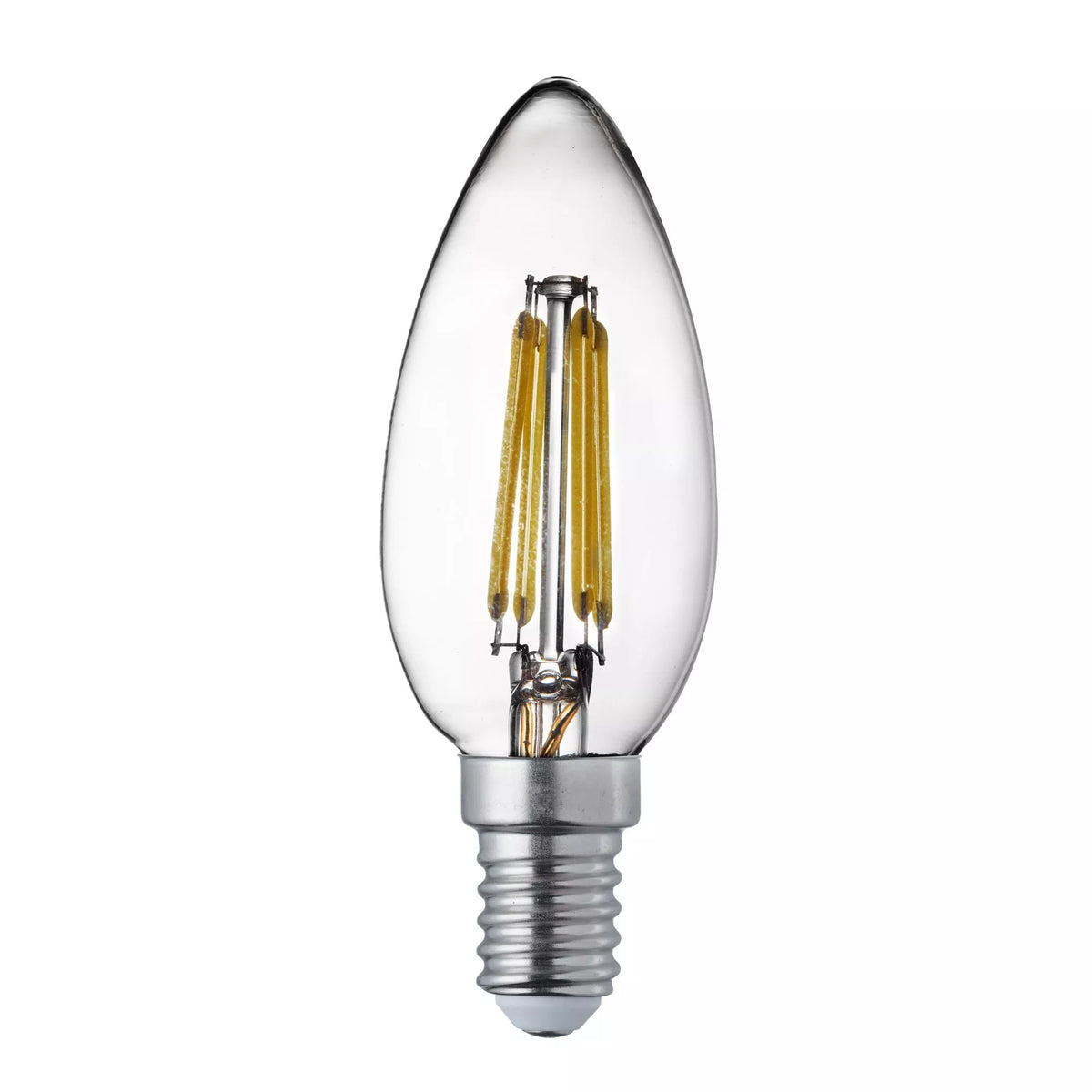 Searchlight Pack 10 Dimmable E14 LED Filament Candle Lamp - Cool White PL1915-6CW