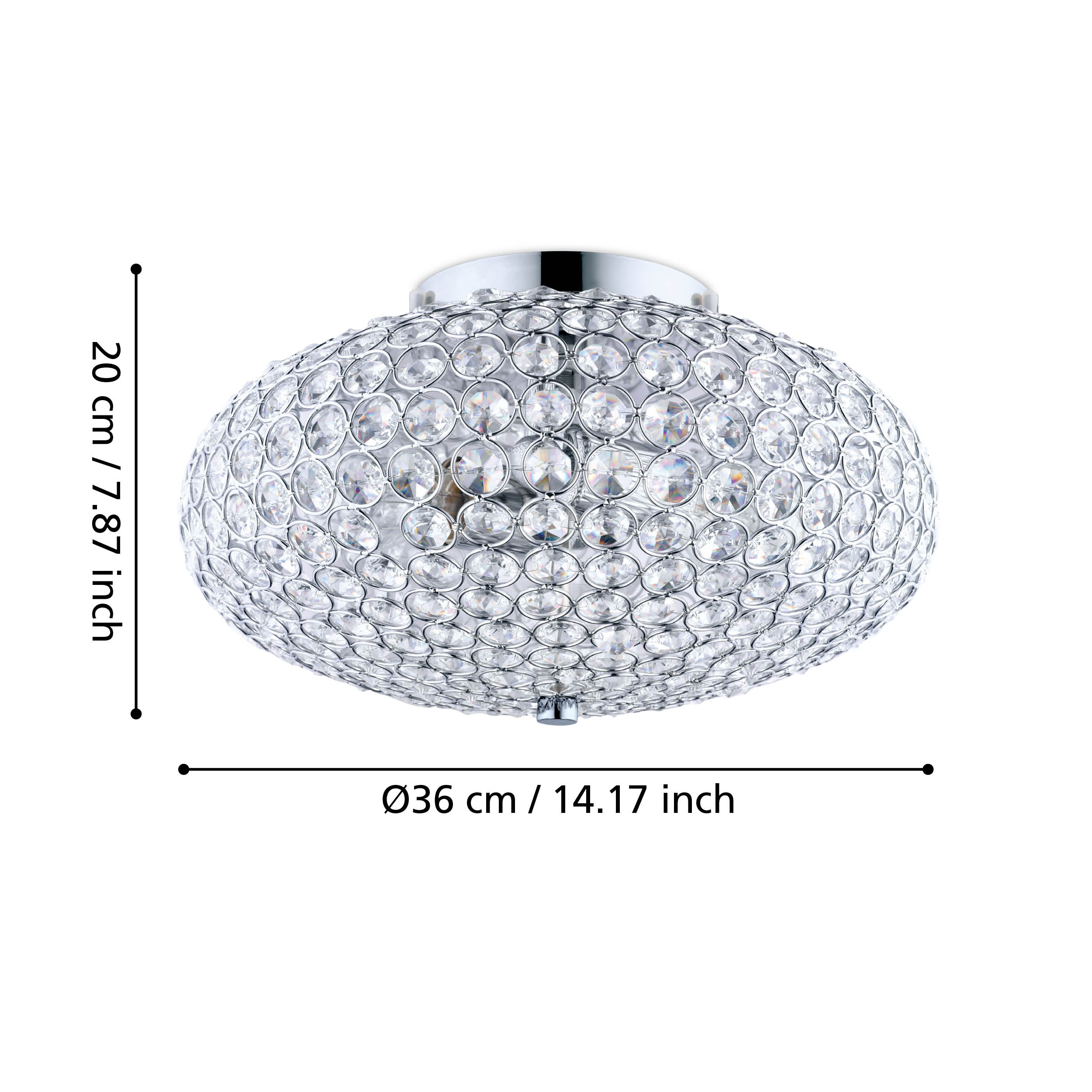 CLEMENTE 350mm Flush Fitting
