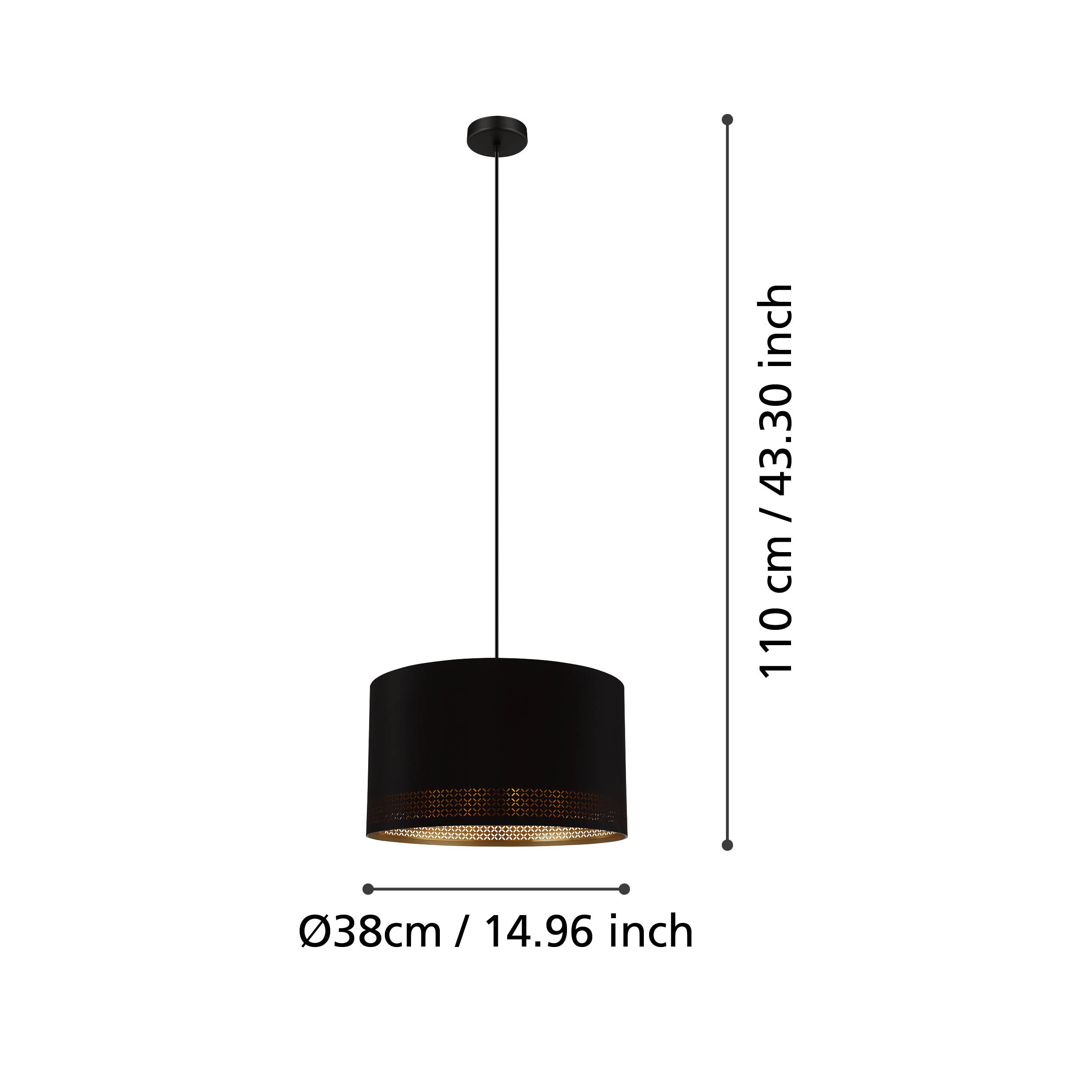 ESTEPERRA 380mm Dia Pendant