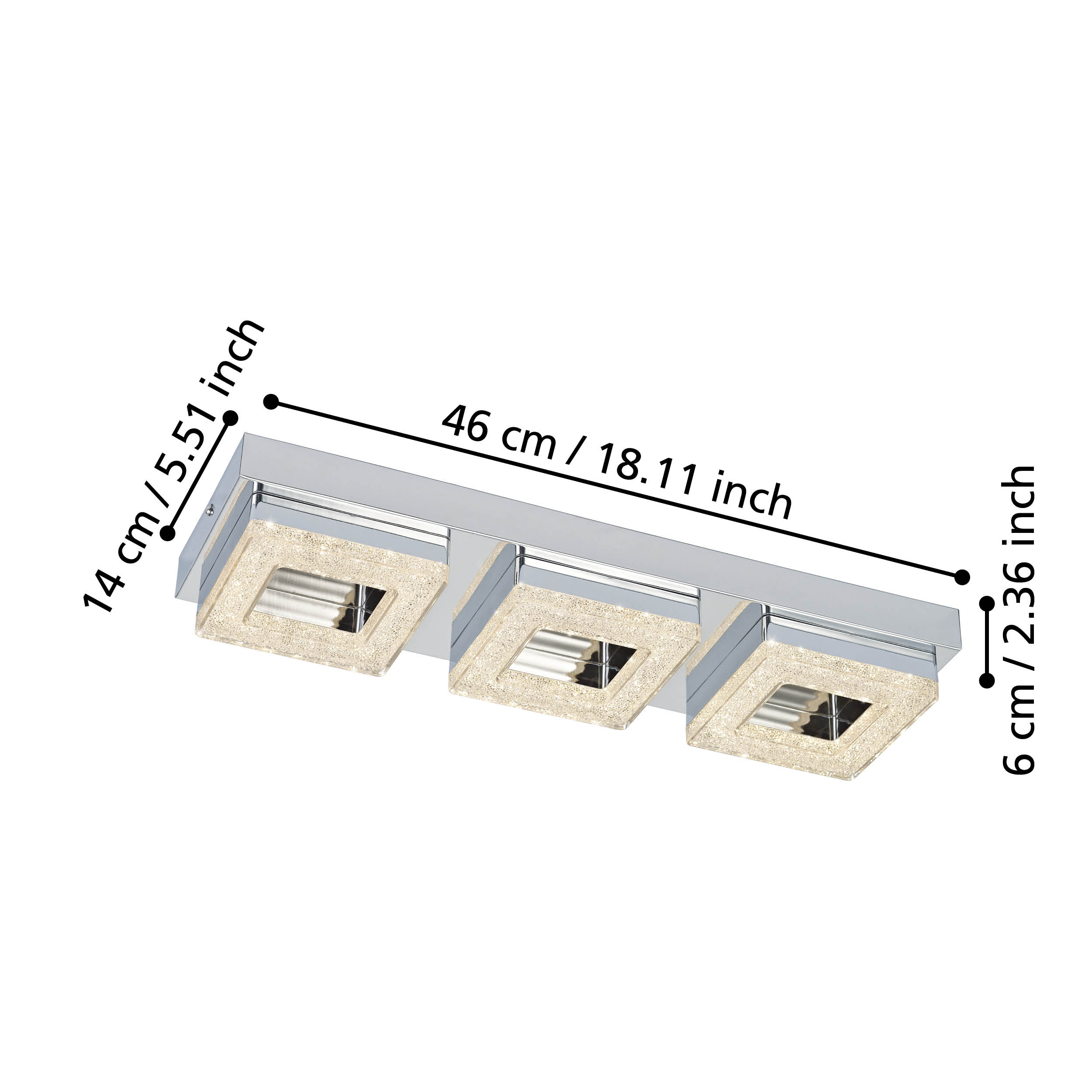 FRADELO Rectangular Flush Fitting